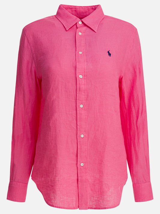 Camicie casual Logo  Fucsia - Polo Ralph Lauren Donna | PDP | VIETTI Online Store 
