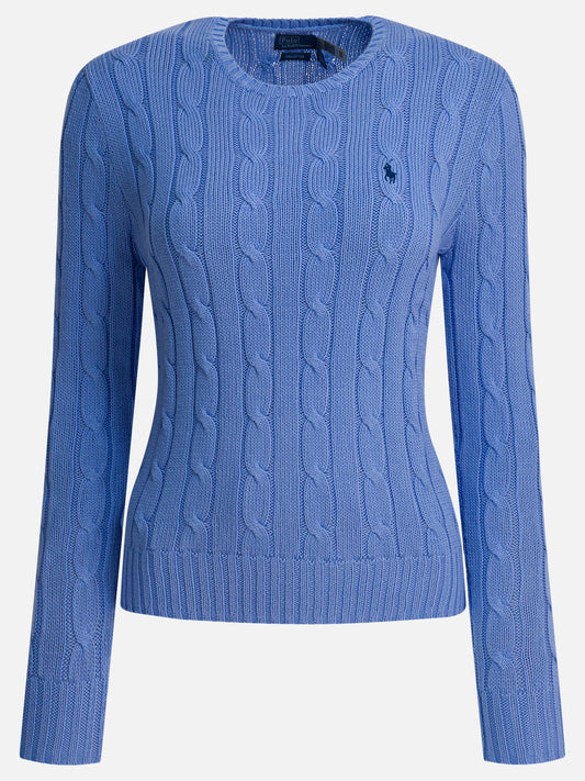 Crewneck sweaters Logo  Light blue - Polo Ralph Lauren Women | PLP | VIETTI Online Store 
