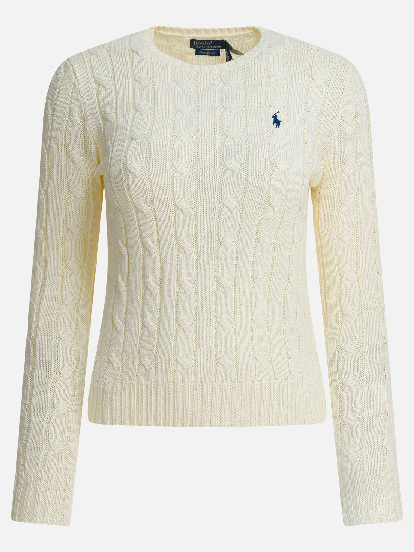 Crewneck sweaters Logo  White - Polo Ralph Lauren Women | PDP | VIETTI Online Store | Zoom-Modal
