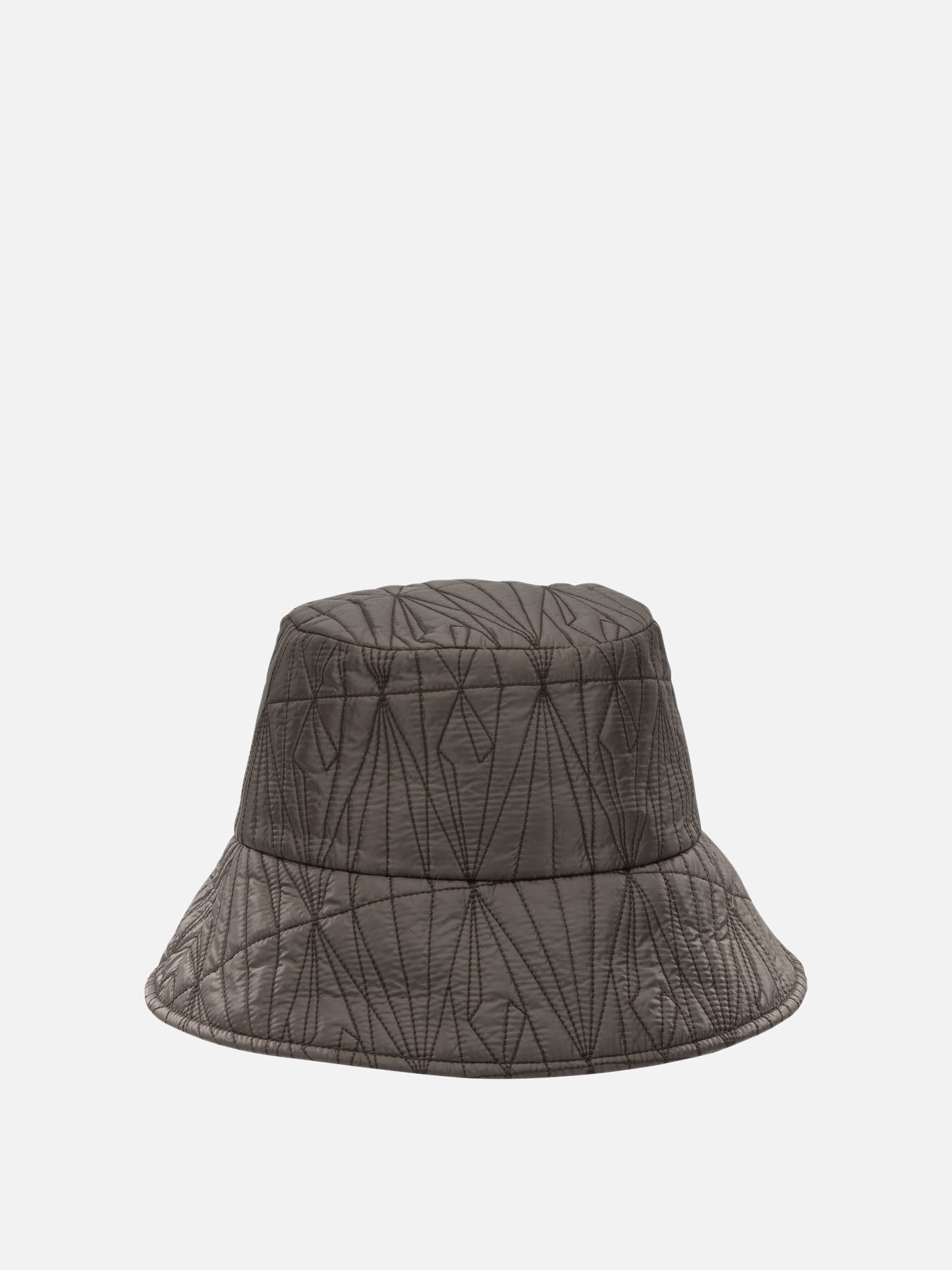 Bucket hats 100% polyester - Lining: 100% polyester - Padding: 100% polyester - Other fabric: 75% cotton 25% polyester  Grey - Rick Owens Women | PDP | VIETTI Online Store | thumbnail_3