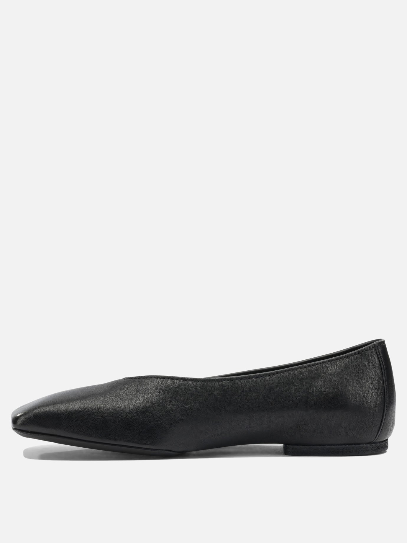 Classic ballet flats 100% ram leather - 100% cow leather  Black - Rick Owens Women | PDP | VIETTI Online Store | thumbnail_3