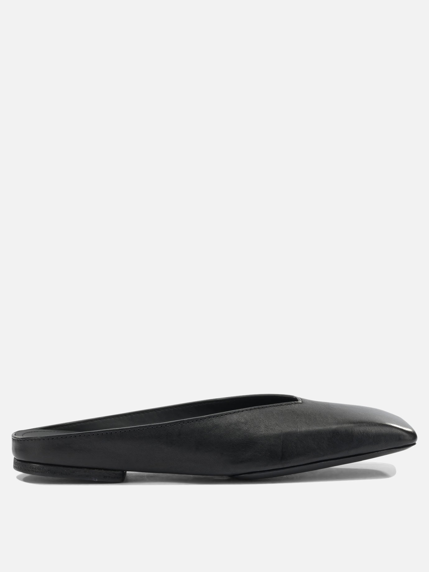 Slippers 100% ram leather - 100% cow leather  Black - Rick Owens Women | PDP | VIETTI Online Store | thumbnail