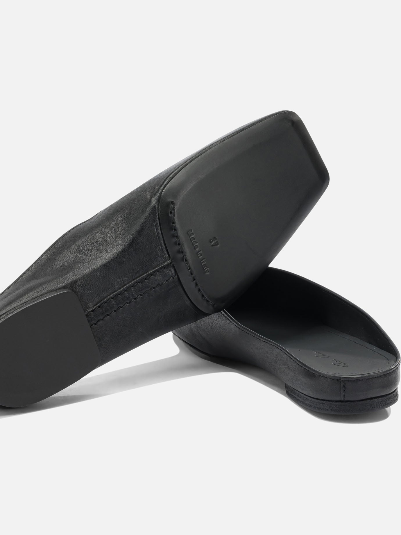 Slippers 100% ram leather - 100% cow leather  Black - Rick Owens Women | PDP | VIETTI Online Store | Zoom-Modal_5
