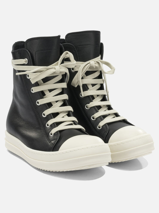 Low top sneakers 100% cow leather - 100% thermoplastic rubber  Black - Rick Owens Women | PDP | VIETTI Online Store | 2
