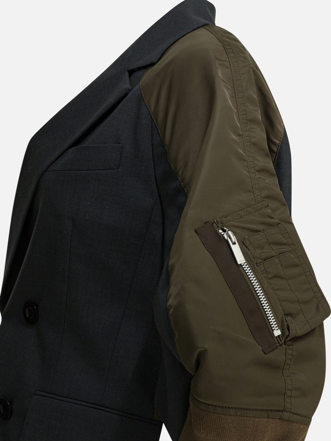 Blazers Solid colour  Grey - Sacai Women | PDP | VIETTI Online Store | Zoom-Modal_3
