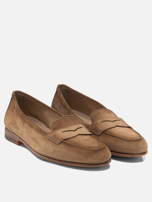 Loafers 100% suede - 100% leather  Brown - Santoni Women | PLP | VIETTI Online Store | 2
