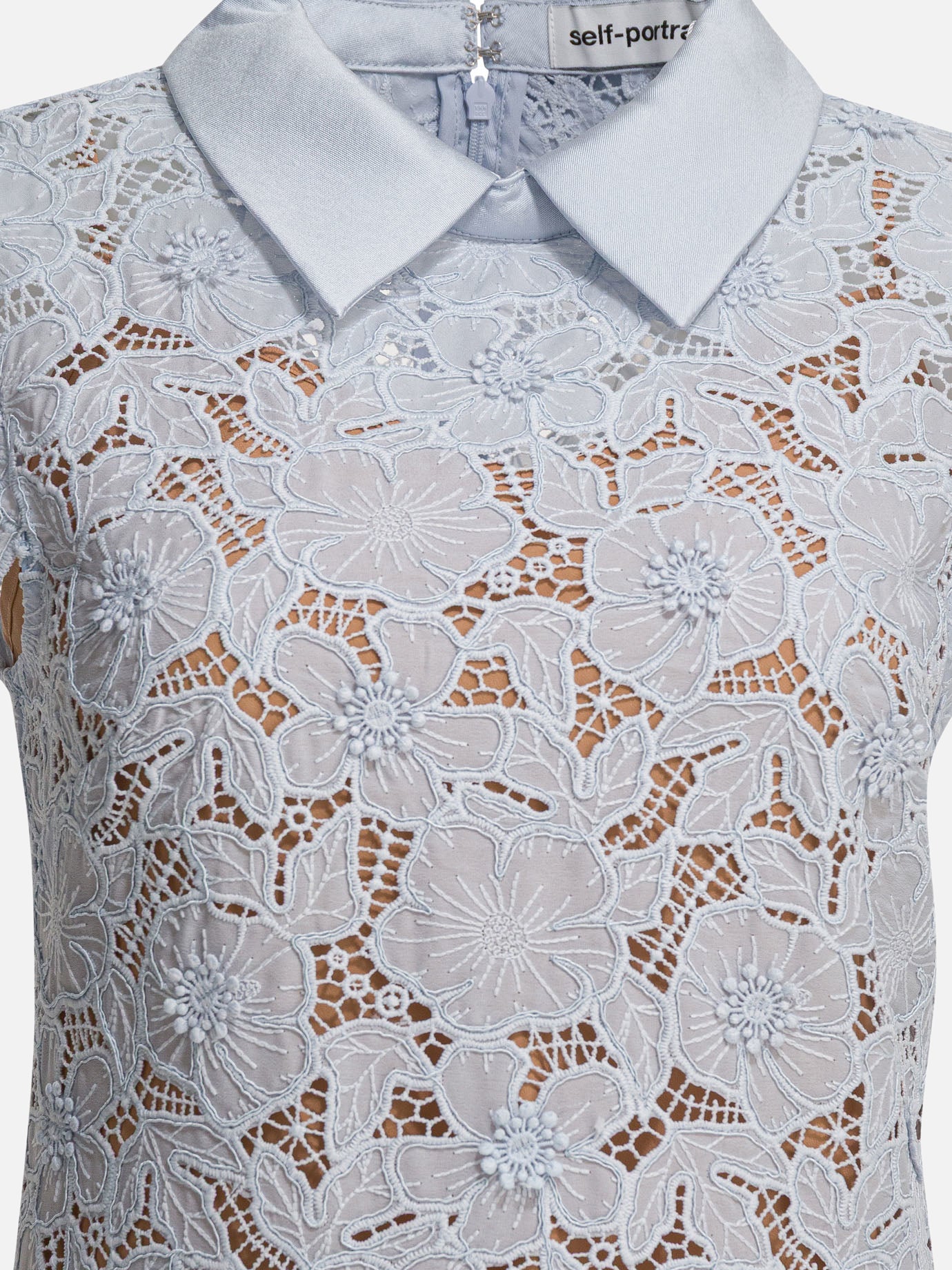 Mini dresses Solid colour  Blue - Self-portrait Women | PDP | VIETTI Online Store | Zoom-Modal_3
