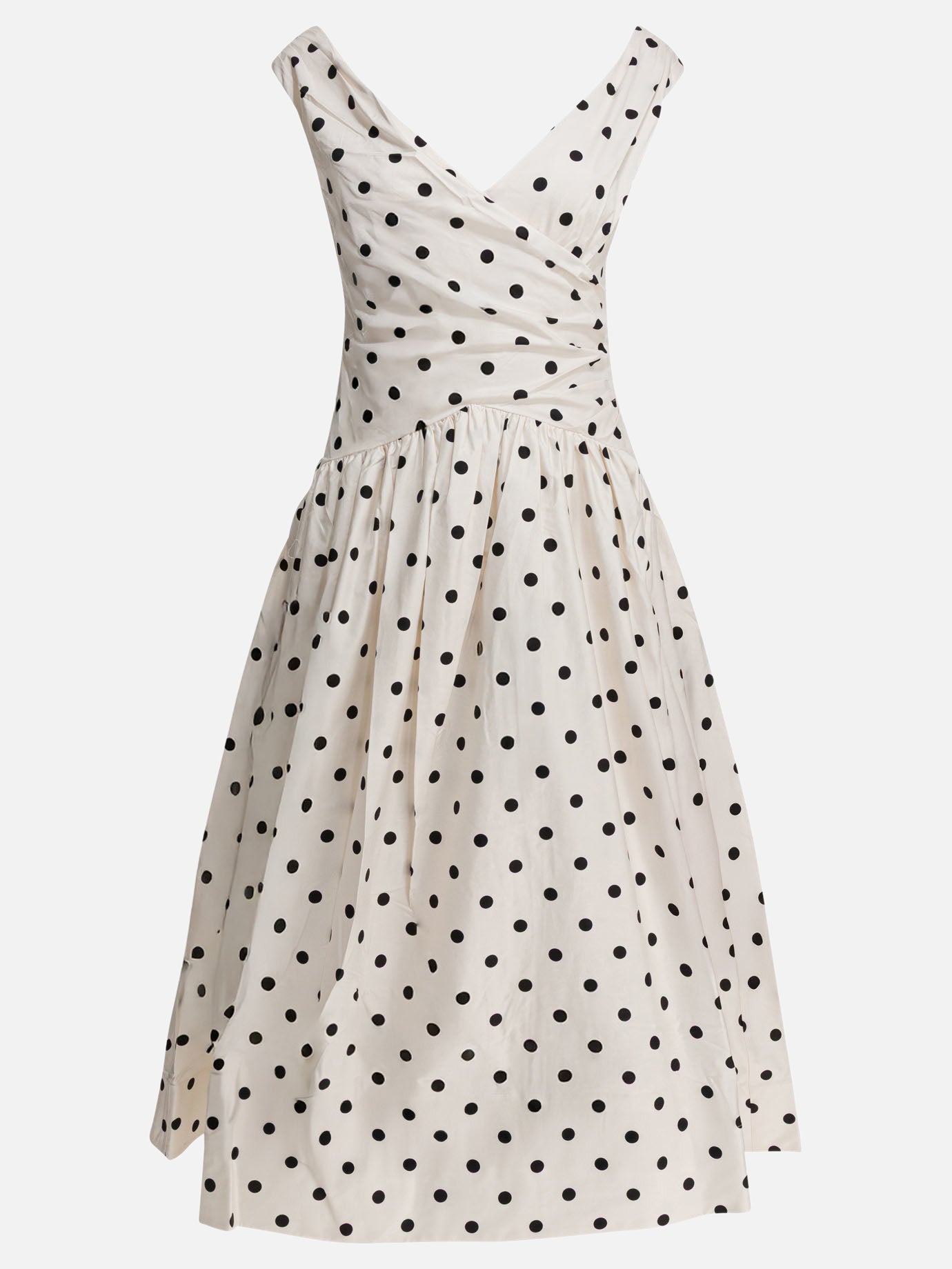 Abiti midi Polka dots  Bianco - Self-portrait Donna | PDP | VIETTI Online Store | thumbnail