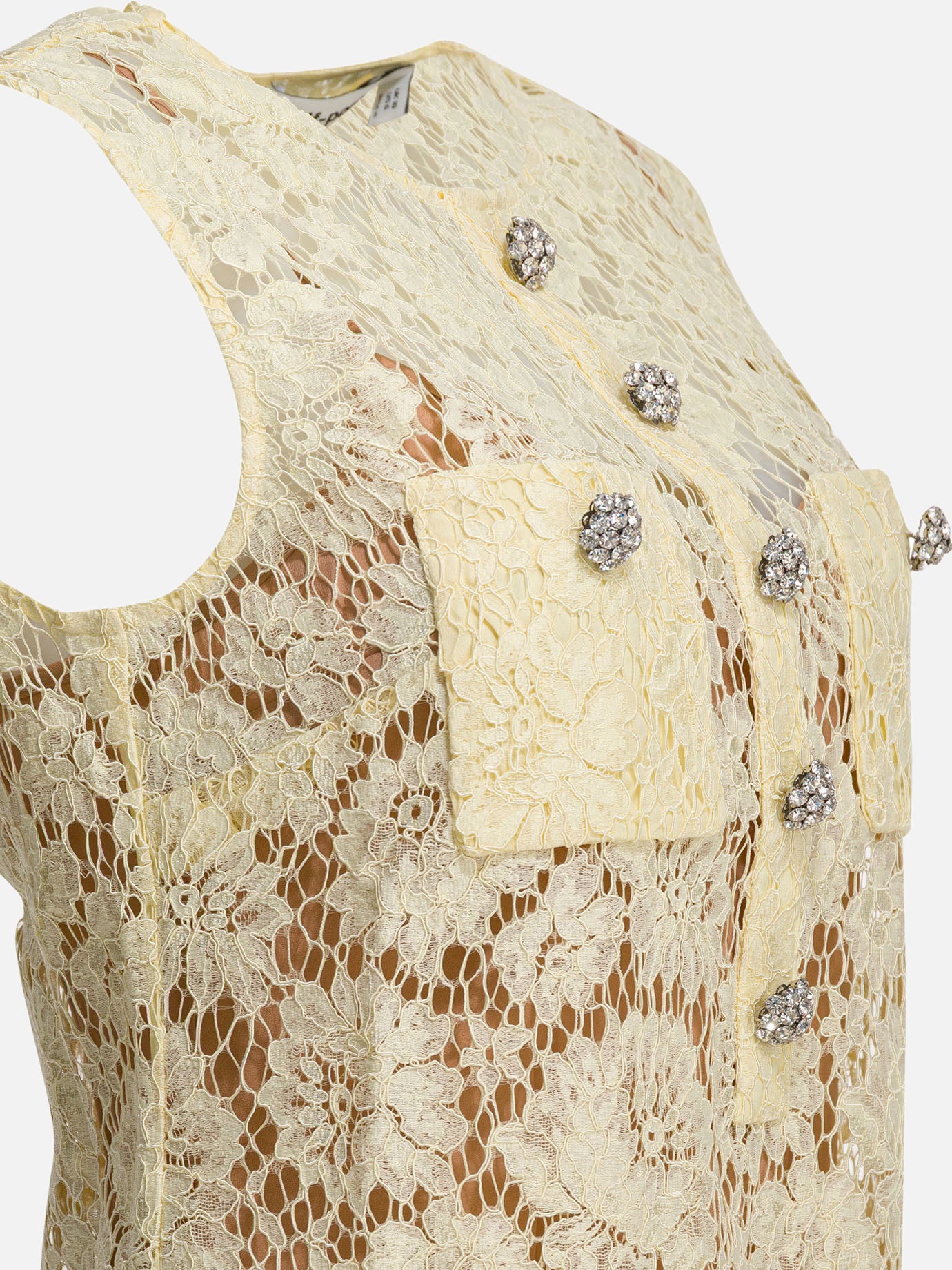 Abiti corti Solid colour  Giallo - Self-portrait Donna | PDP | VIETTI Online Store | thumbnail_4