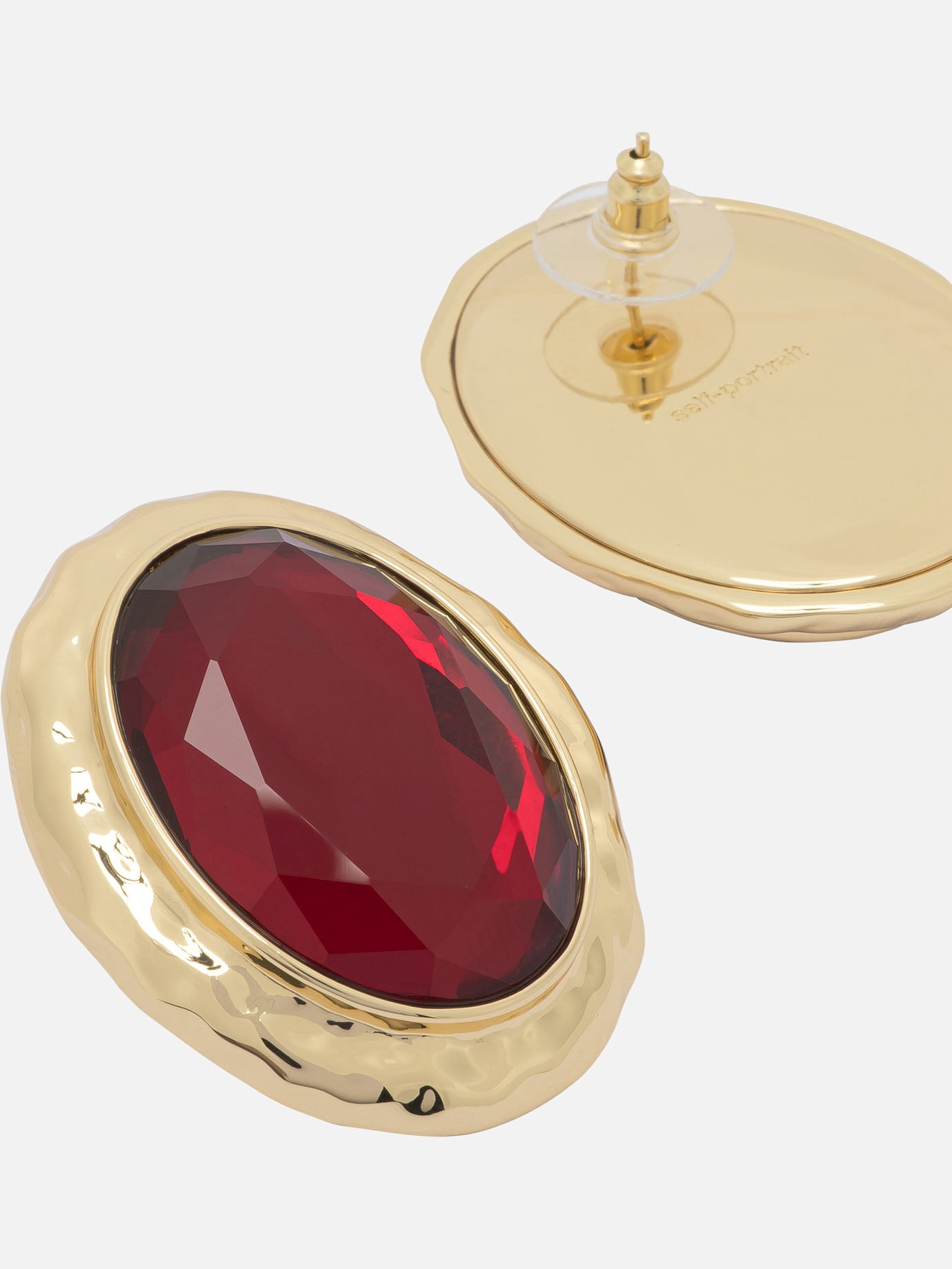 Orecchini 100% brass  Rosso - Self-portrait Donna | PDP | VIETTI Online Store | thumbnail_2