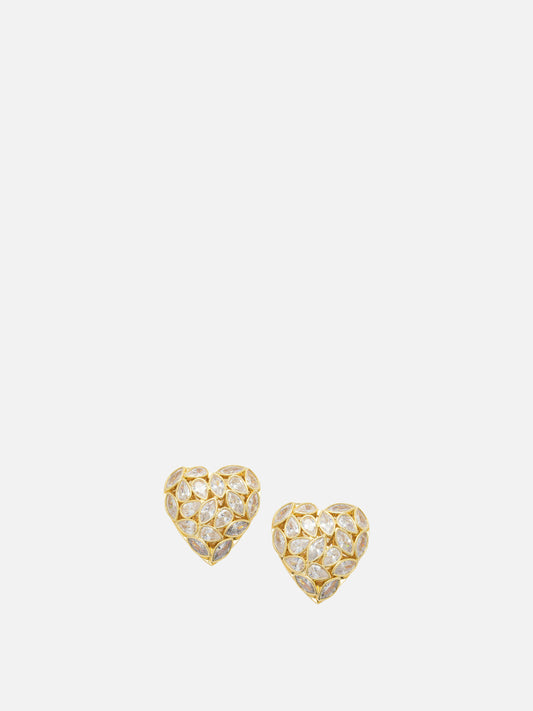 Earrings 100% brass  Gold - Self-portrait Women | VIETTI Online Store 
