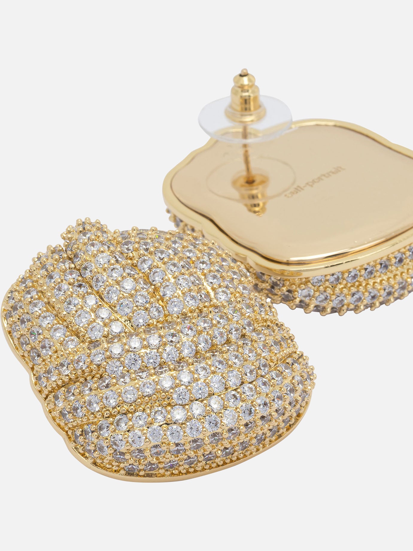 Earrings 100% brass - 5% zircon  Gold - Self-portrait Women | PDP | VIETTI Online Store | thumbnail_2