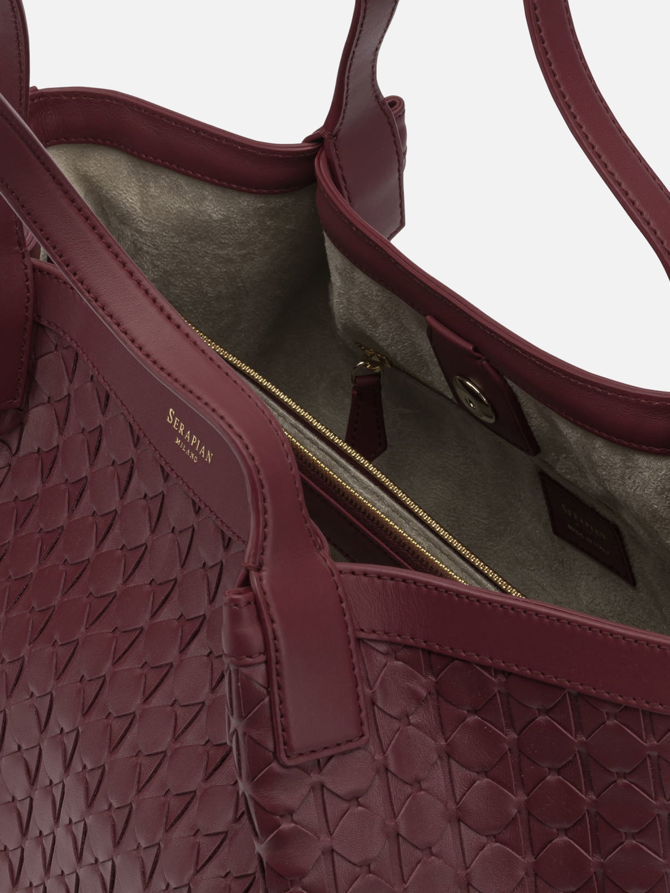 Small bags 100% nappa leather  Bordeaux - Serapian Women | PDP | VIETTI Online Store | Zoom-Modal_5
