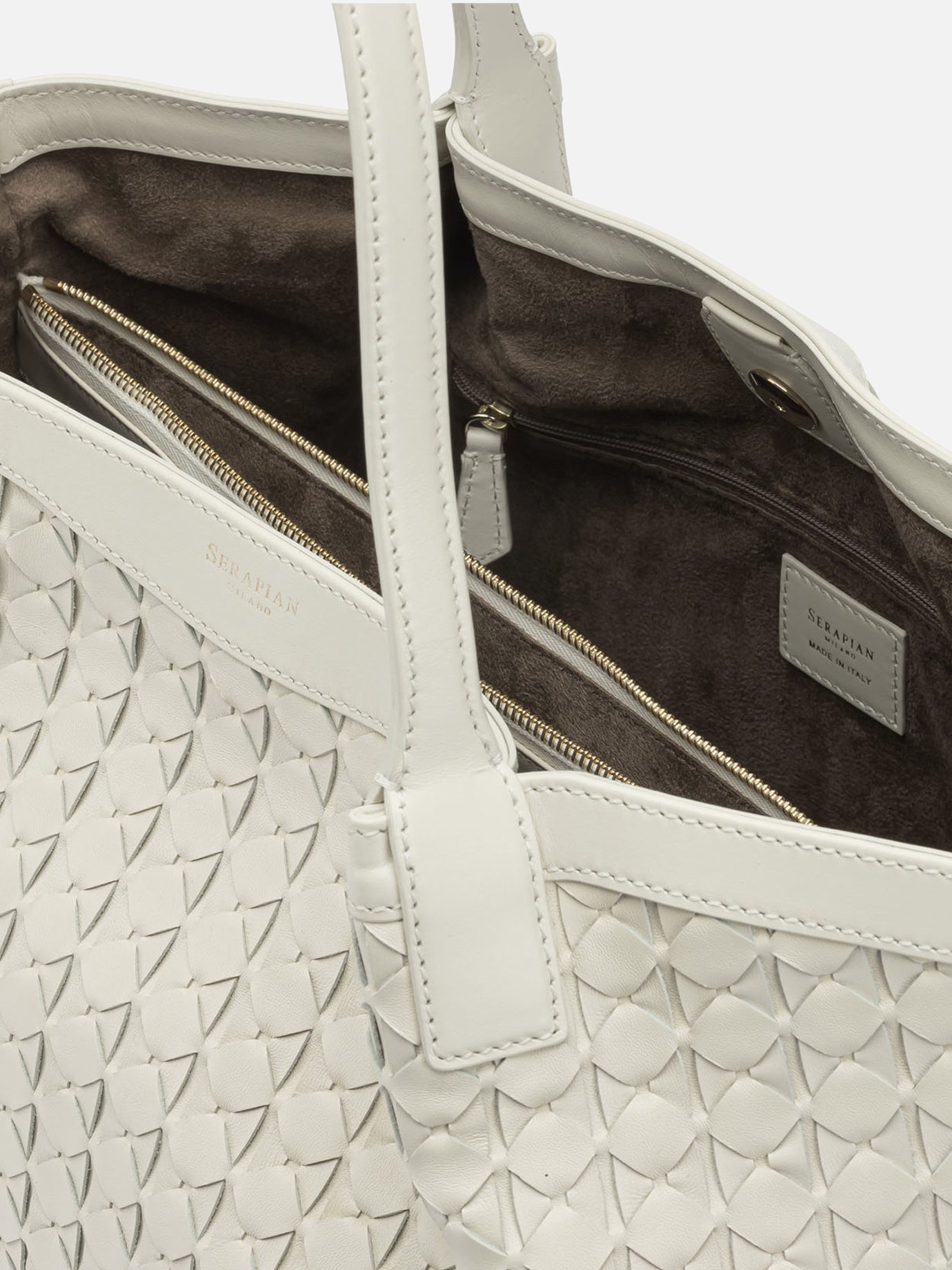 Small bags 100% nappa leather  White - Serapian Women | PDP | VIETTI Online Store | Zoom-Modal_5
