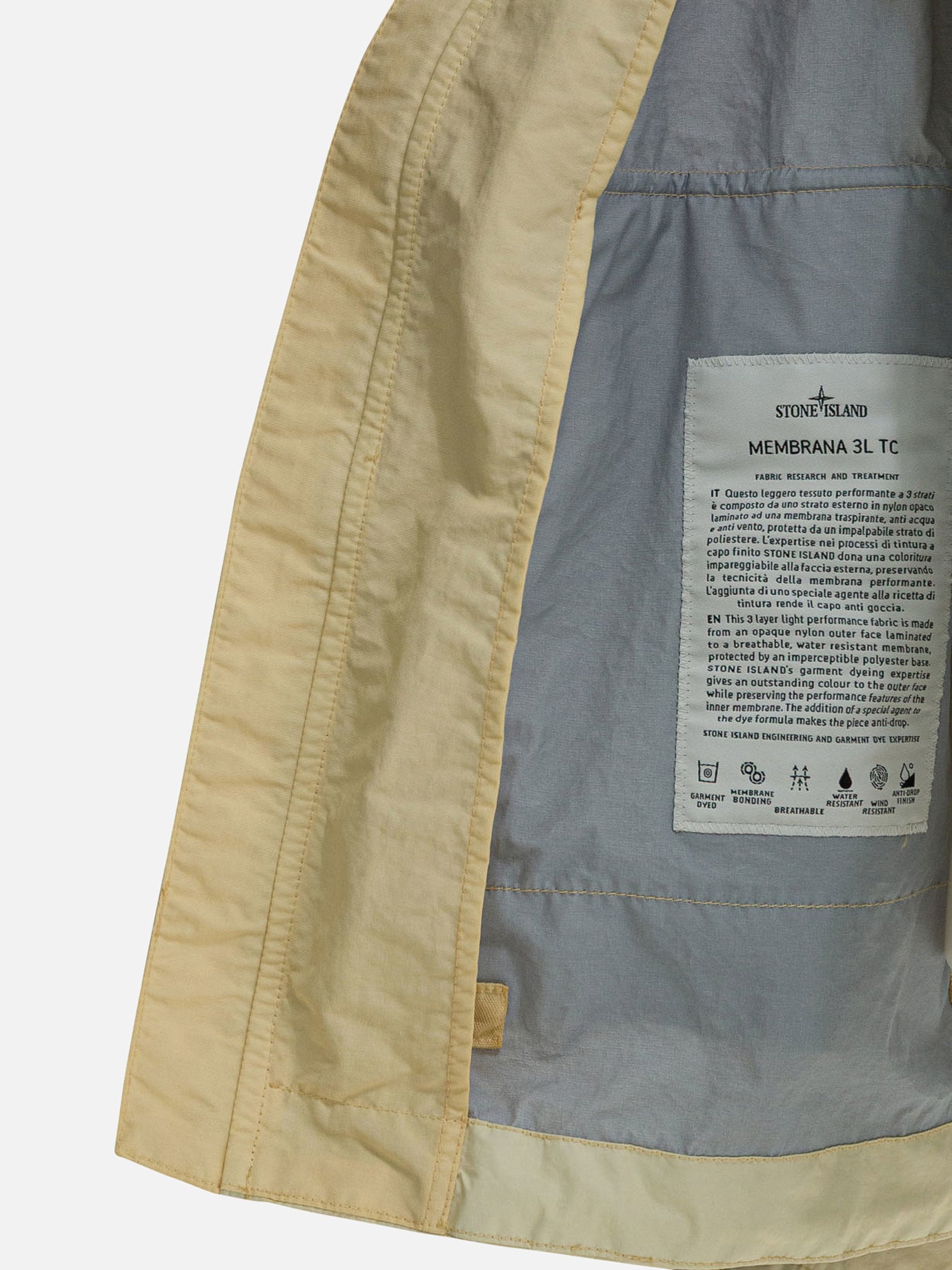 Windbreakers Logo  Beige - Stone Island Men | PDP | VIETTI Online Store | Zoom-Modal_4
