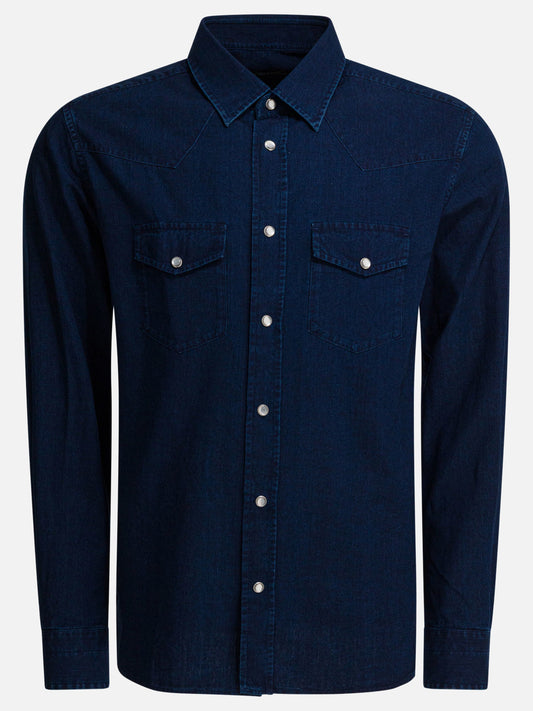 Casual shirts Solid colour  Blue - Tom Ford Men | PLP | VIETTI Online Store 
