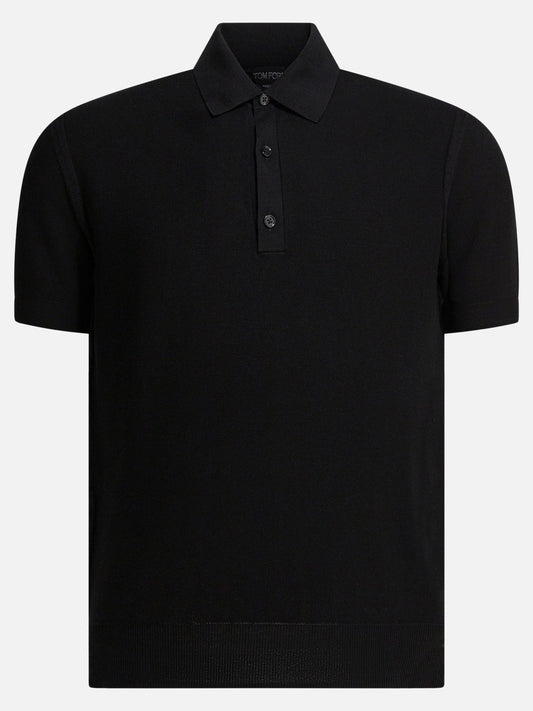 Polo shirts with buttons Solid colour  Black - Tom Ford Men | PLP | VIETTI Online Store 
