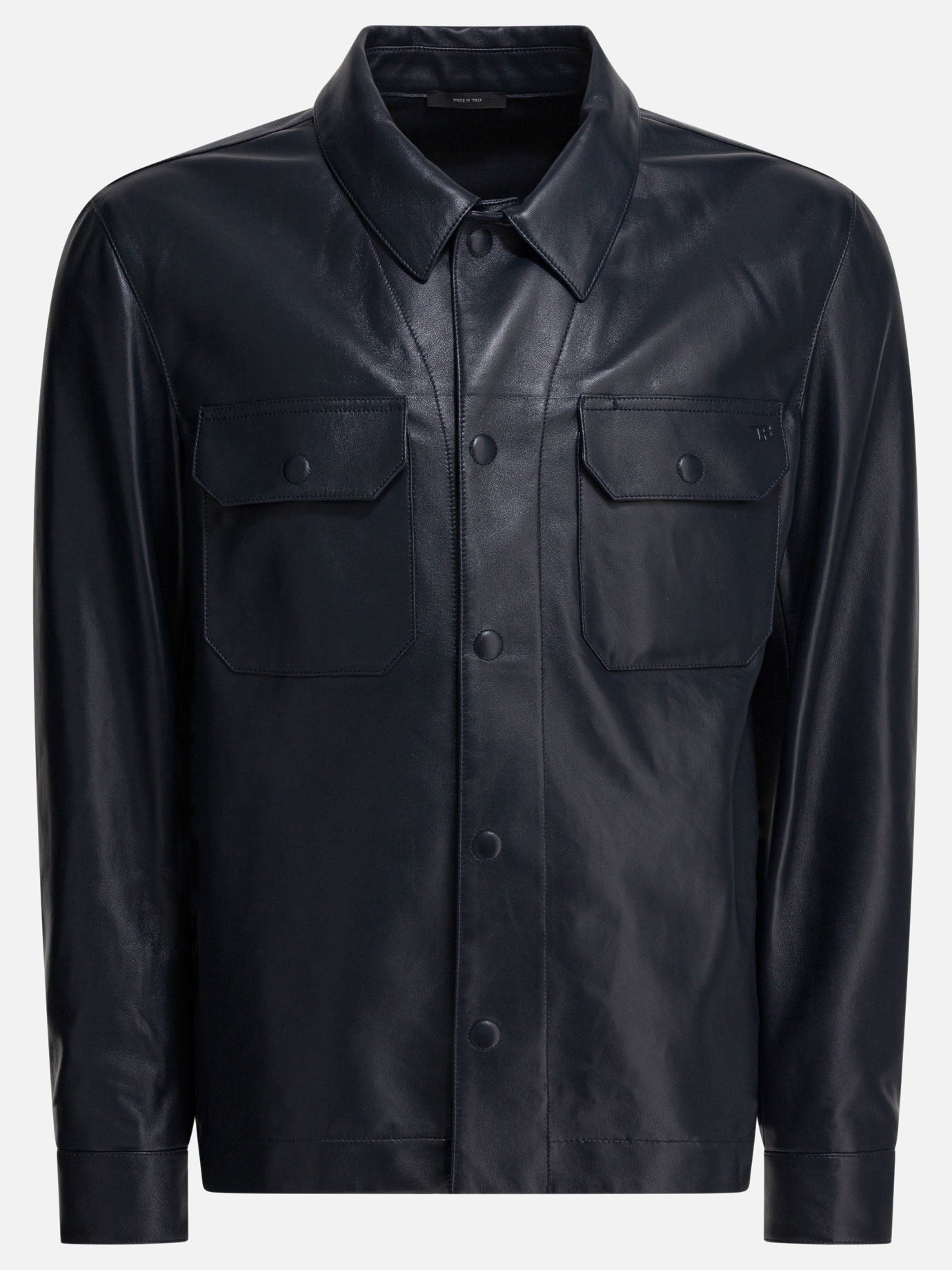 Leather jackets Solid colour  Blue - Tom Ford Men | PDP | VIETTI Online Store | thumbnail