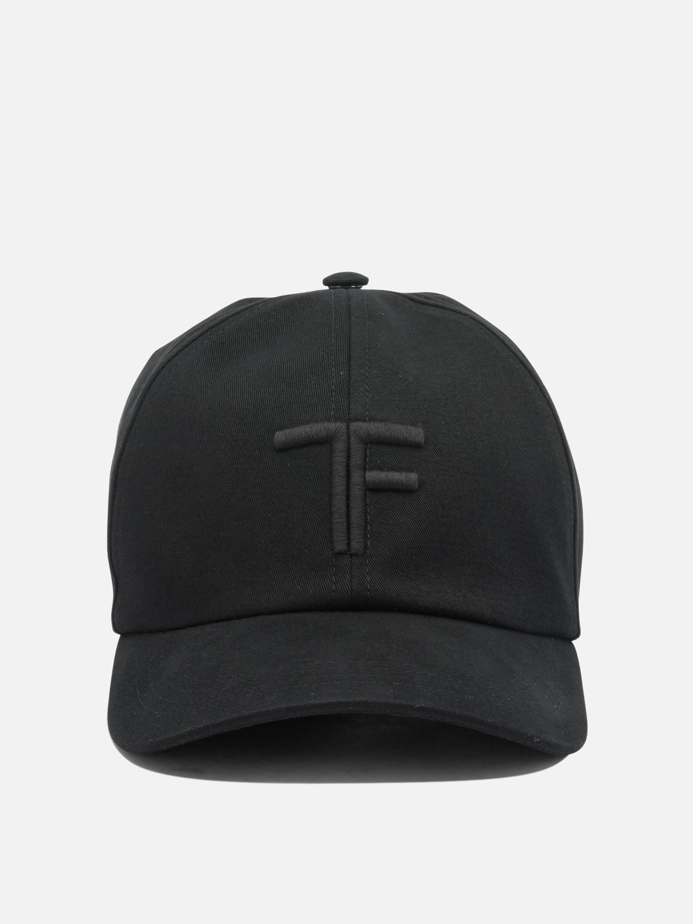 Baseball caps 100% cotton - Other fabric: 100% calf leather  Black - Tom Ford Men | PDP | VIETTI Online Store | Zoom-Modal
