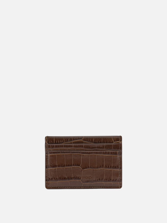 Portacarte 100% calf leather  Marrone - Tom Ford Uomo | PLP | VIETTI Online Store 
