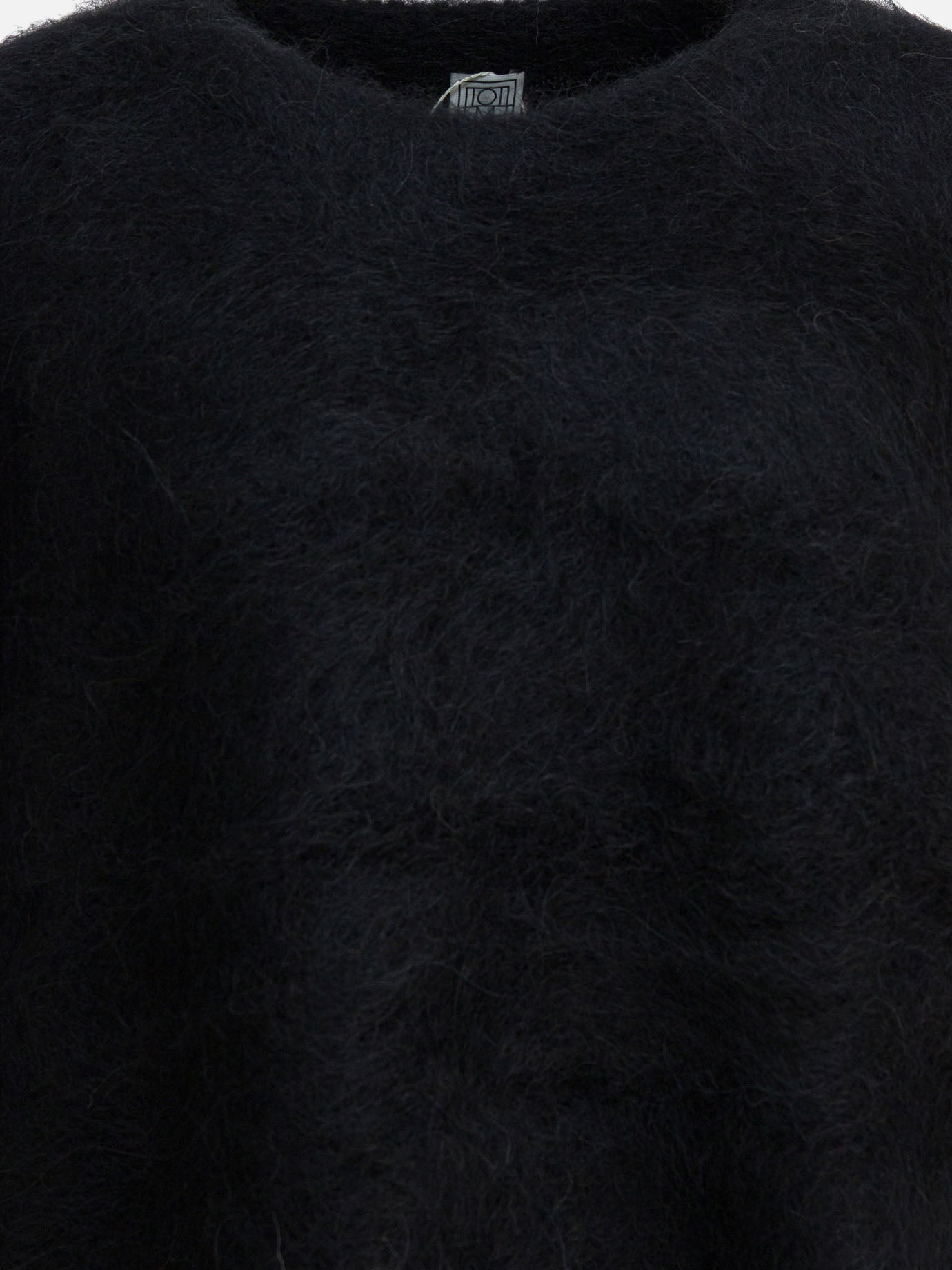 Crewneck sweaters Solid colour  Black - Toteme Women | PDP | VIETTI Online Store | thumbnail_3