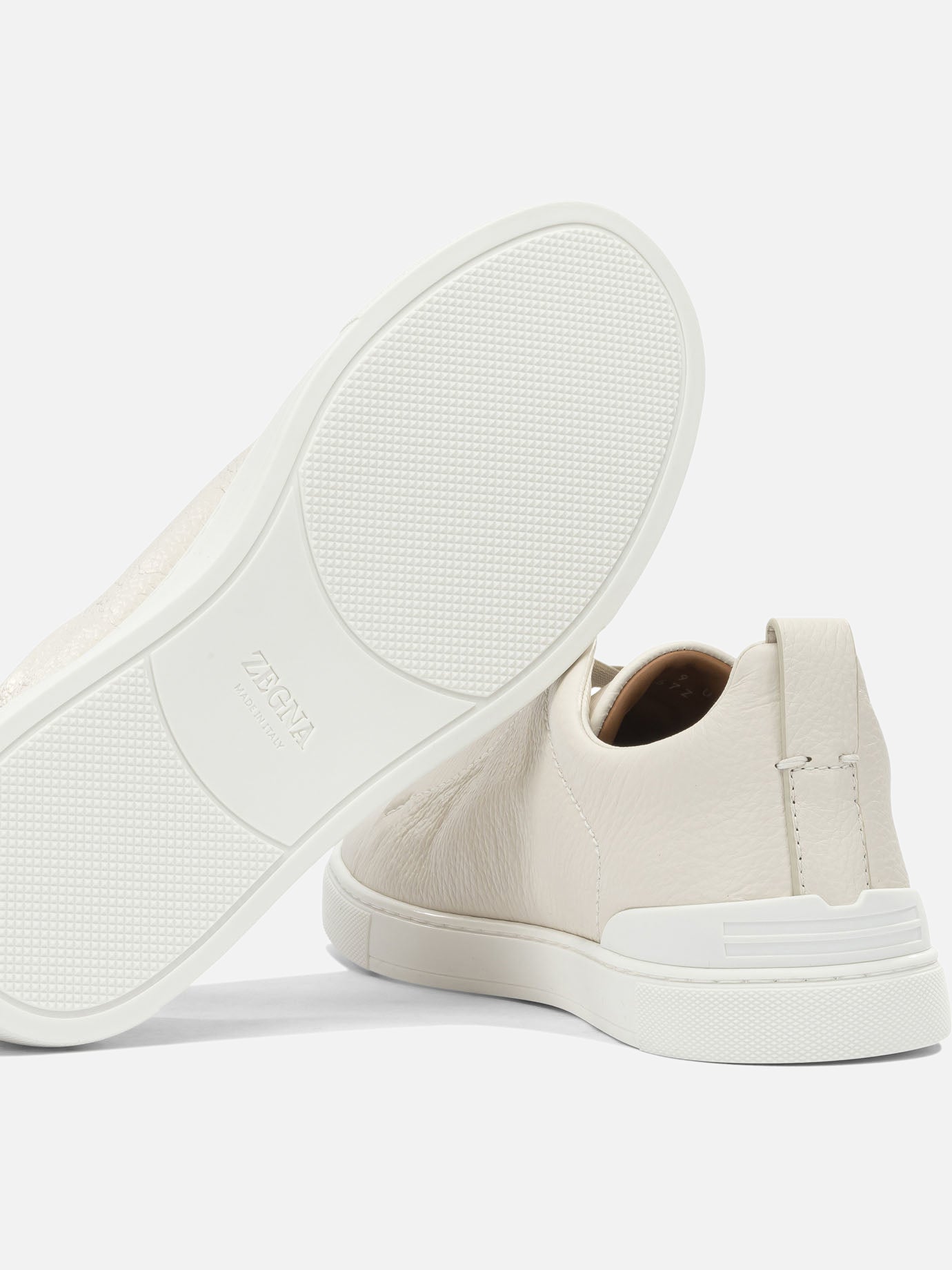 Sneaker basse 100% leather - 100% rubber  Bianco - Zegna Uomo | PDP | VIETTI Online Store | Zoom-Modal_5
