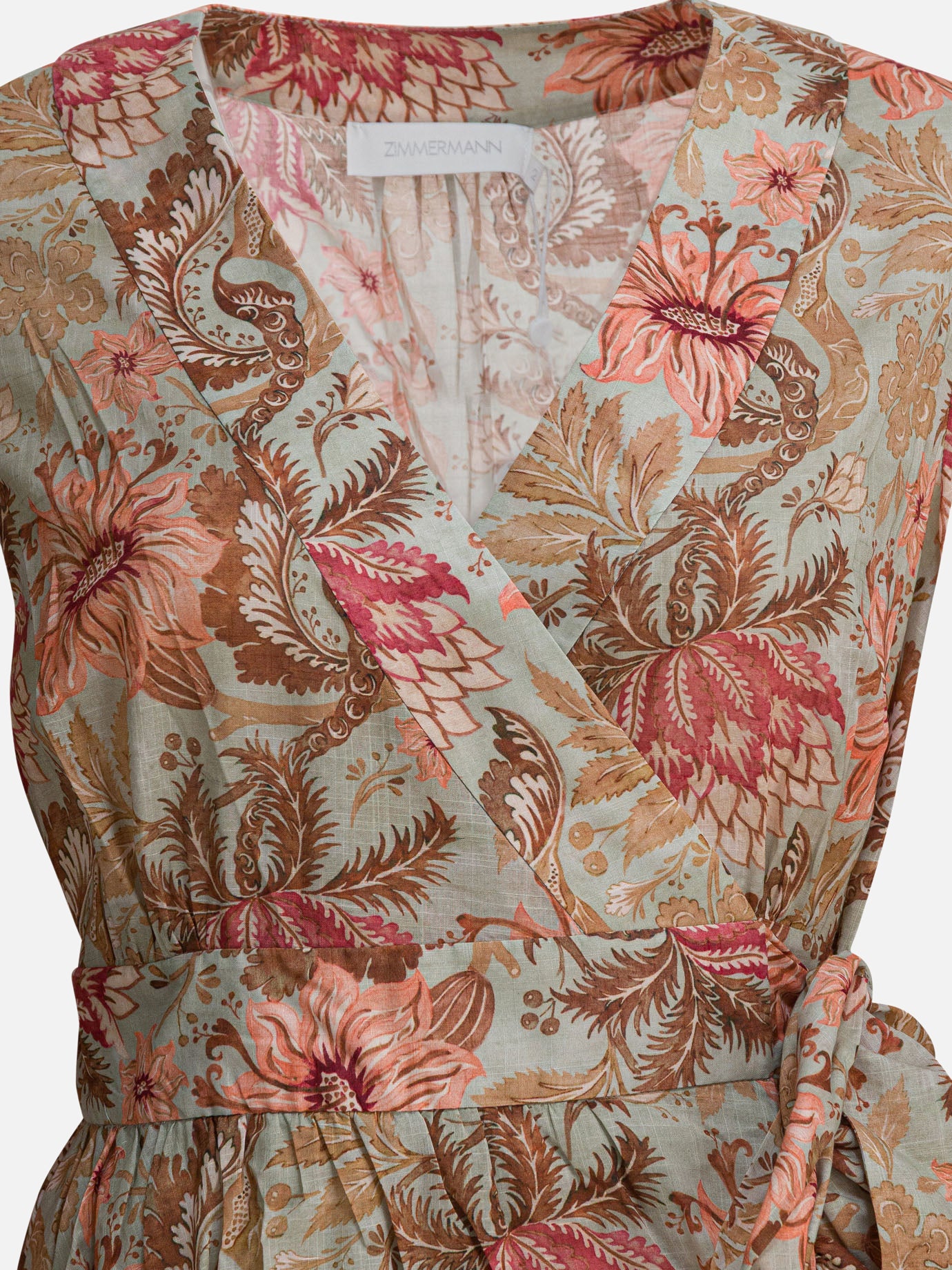 Mini dresses Floral  Green - Zimmermann Women | PDP | VIETTI Online Store | Zoom-Modal_3
