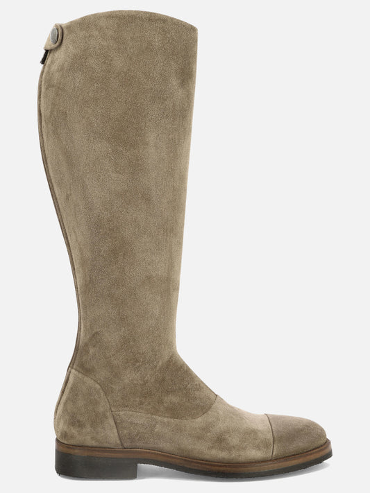 Knee-high 100% scamosciato - 100% gomma  Brown - Alberto Fasciani Women | PLP | VIETTI Online Store 
