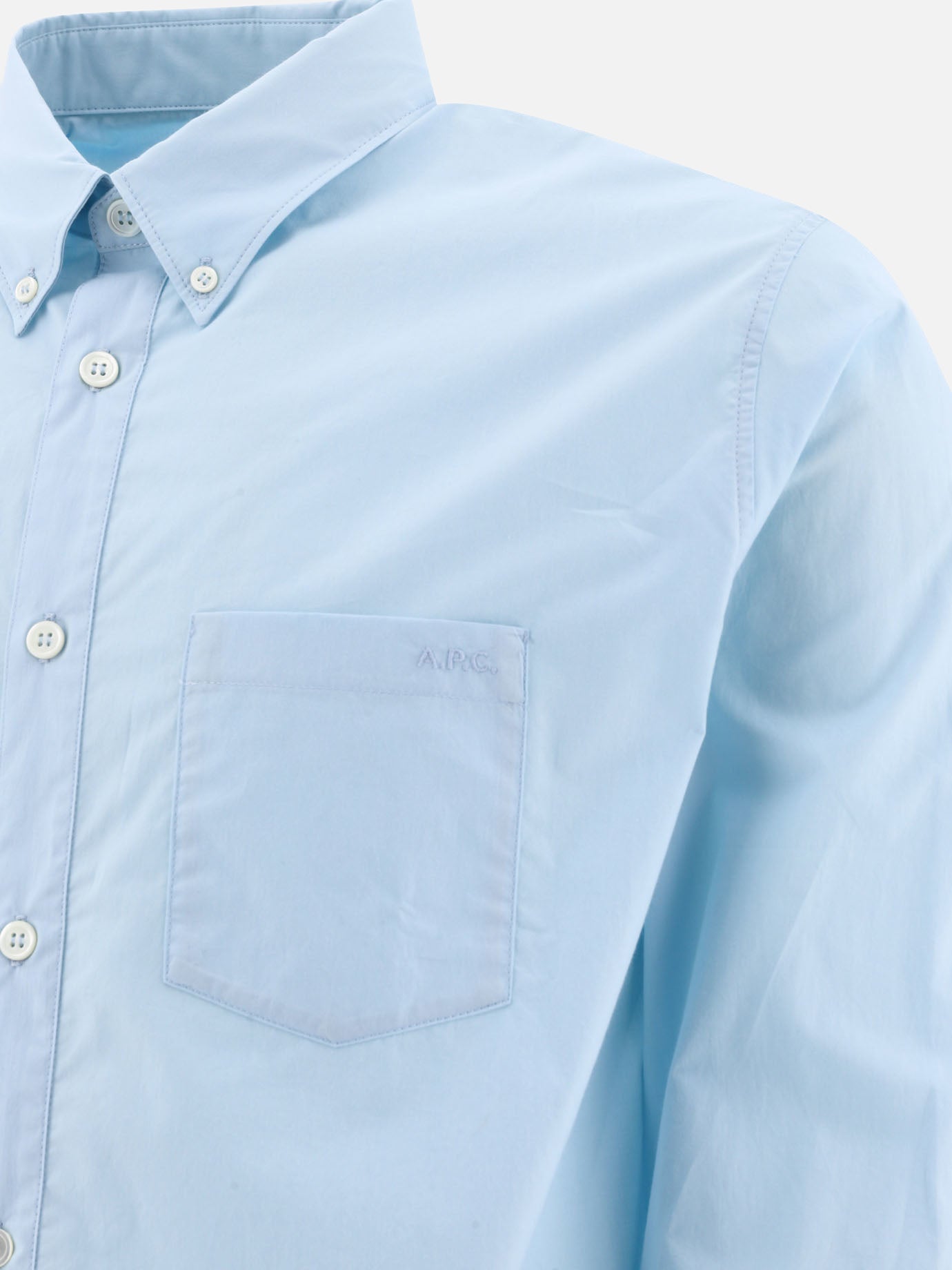 Formal shirts 100% cotone  Light blue - A.P.C. Men | PDP | VIETTI Online Store | Zoom-Modal_4
