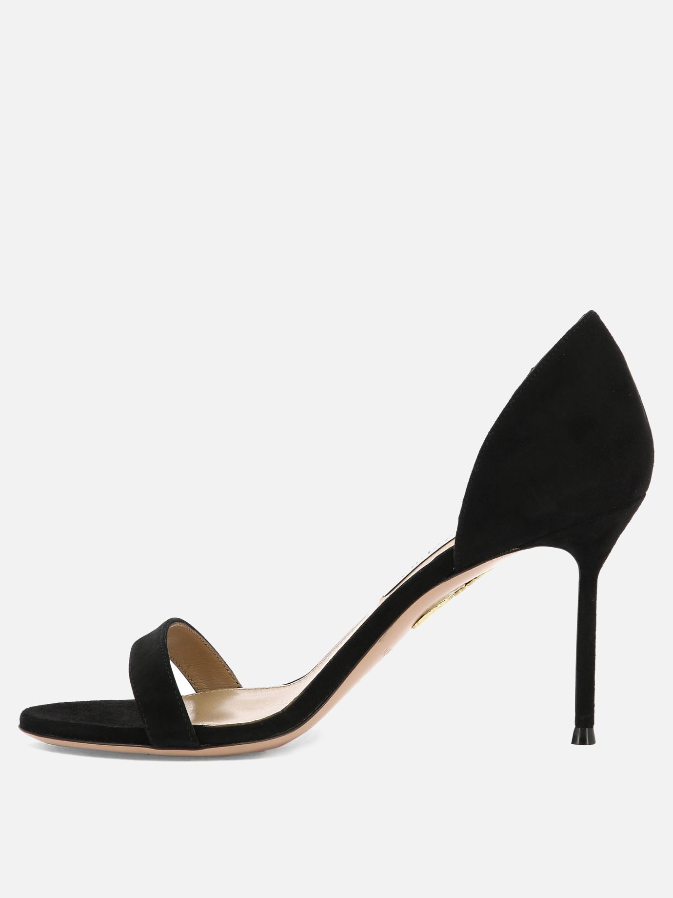 Heeled sandals 100% pelle scamosciata - 100% cuoio  Black - Aquazzura Women | PDP | VIETTI Online Store | Zoom-Modal_3
