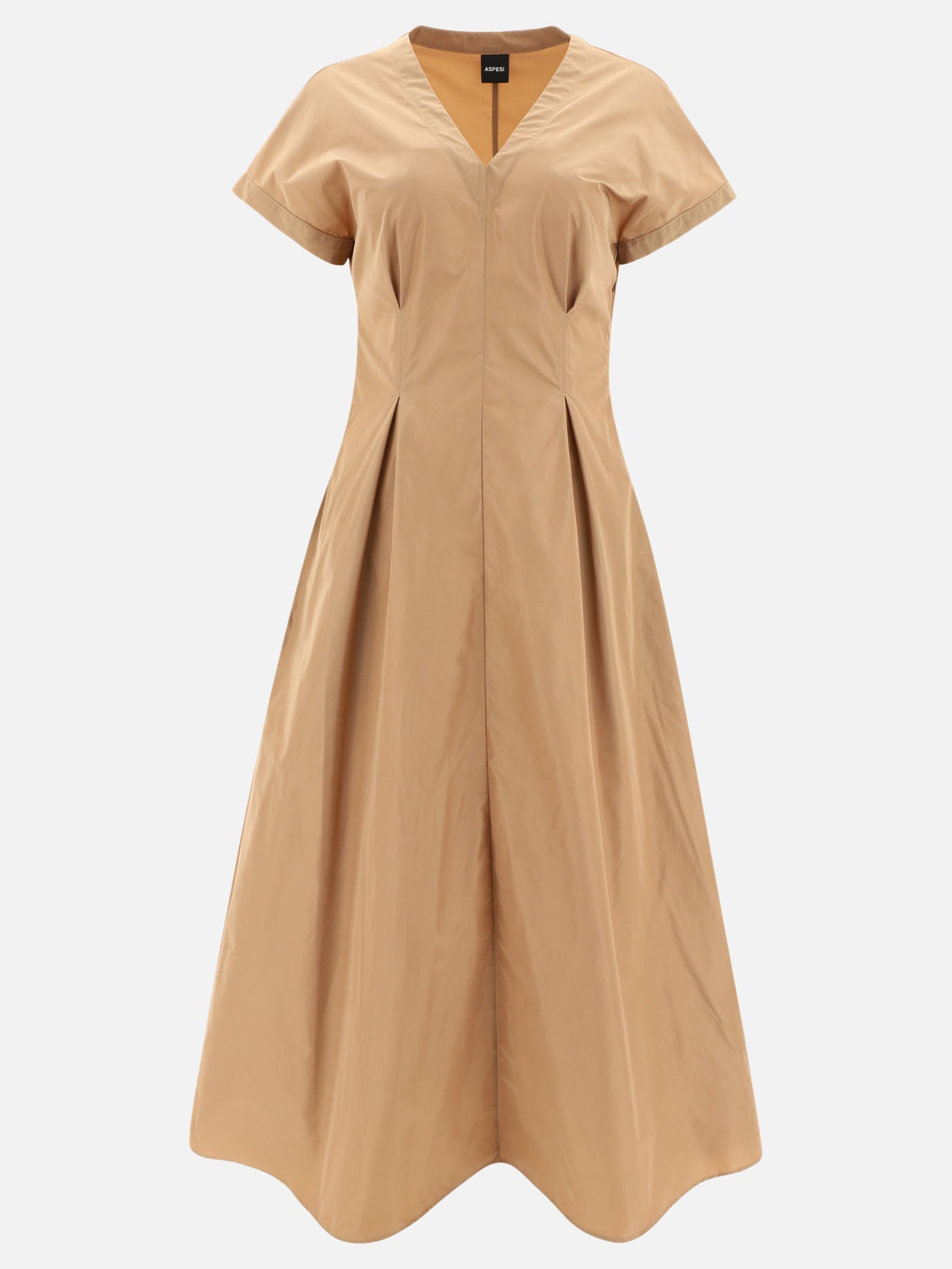 Long dresses 100% poliestere  Beige - Aspesi Women | PDP | VIETTI Online Store | thumbnail