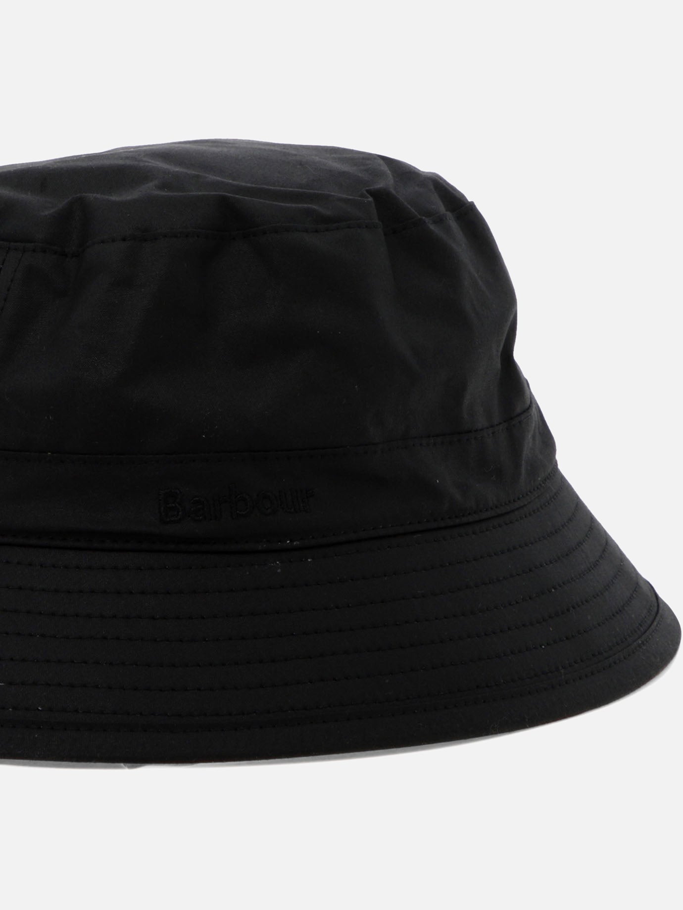 Bucket hats 100% cotone cerato  Black - Barbour Men | PDP | VIETTI Online Store | thumbnail_4