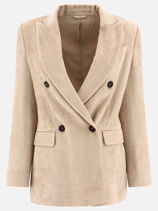 Blazer 100% viscosa  Beige - Brunello Cucinelli Donna | PLP | VIETTI Online Store 
