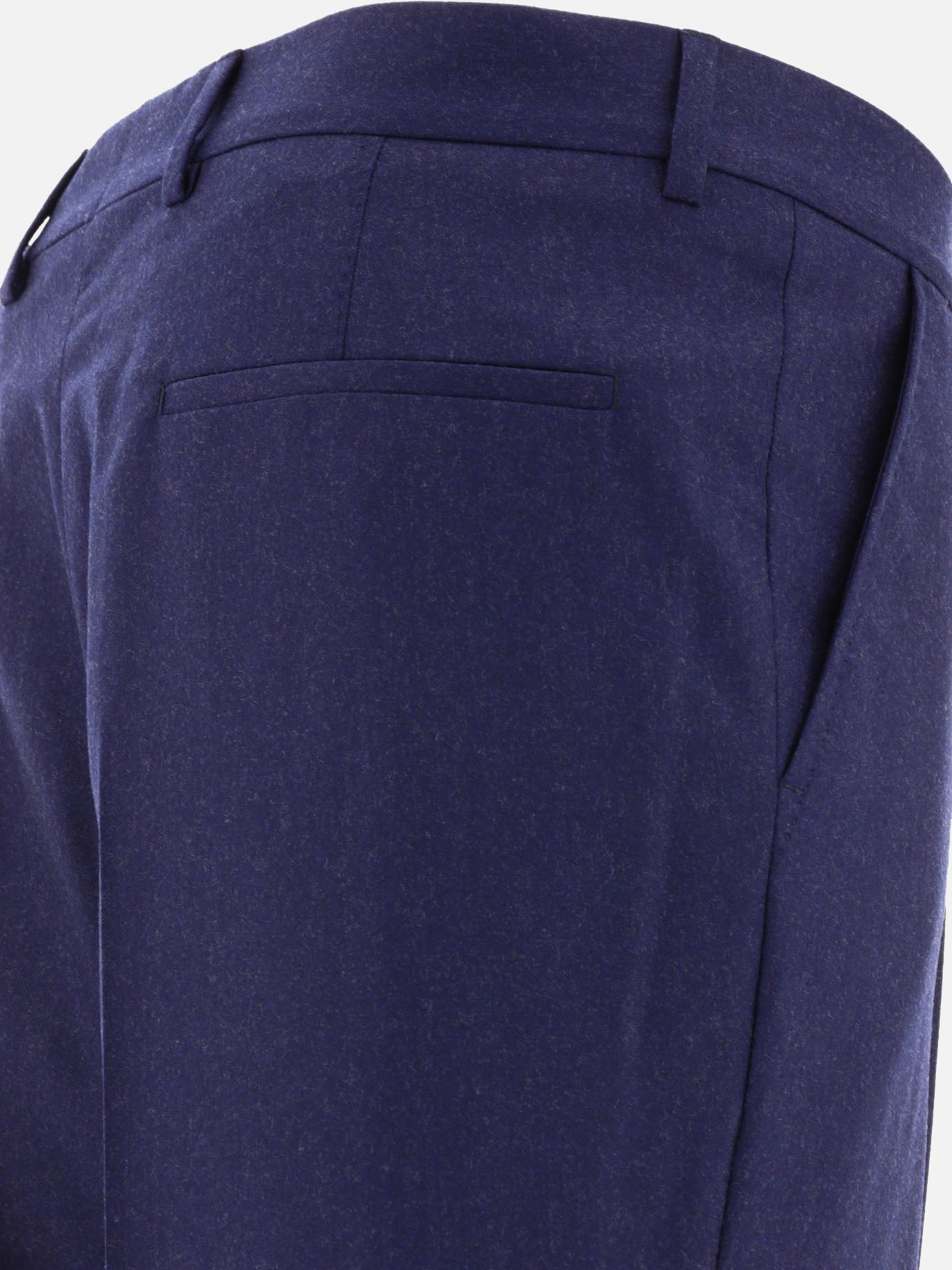 Tailored trousers 100% virgin wool  Blue - Brunello Cucinelli Men | PDP | VIETTI Online Store | thumbnail_4