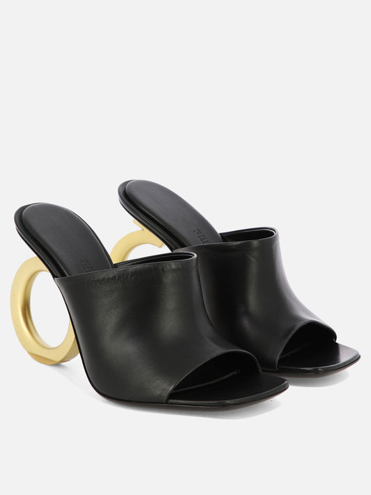 Sandali con tacco 0761922  Nero - Ferragamo Donna | PLP | VIETTI Online Store | 2

