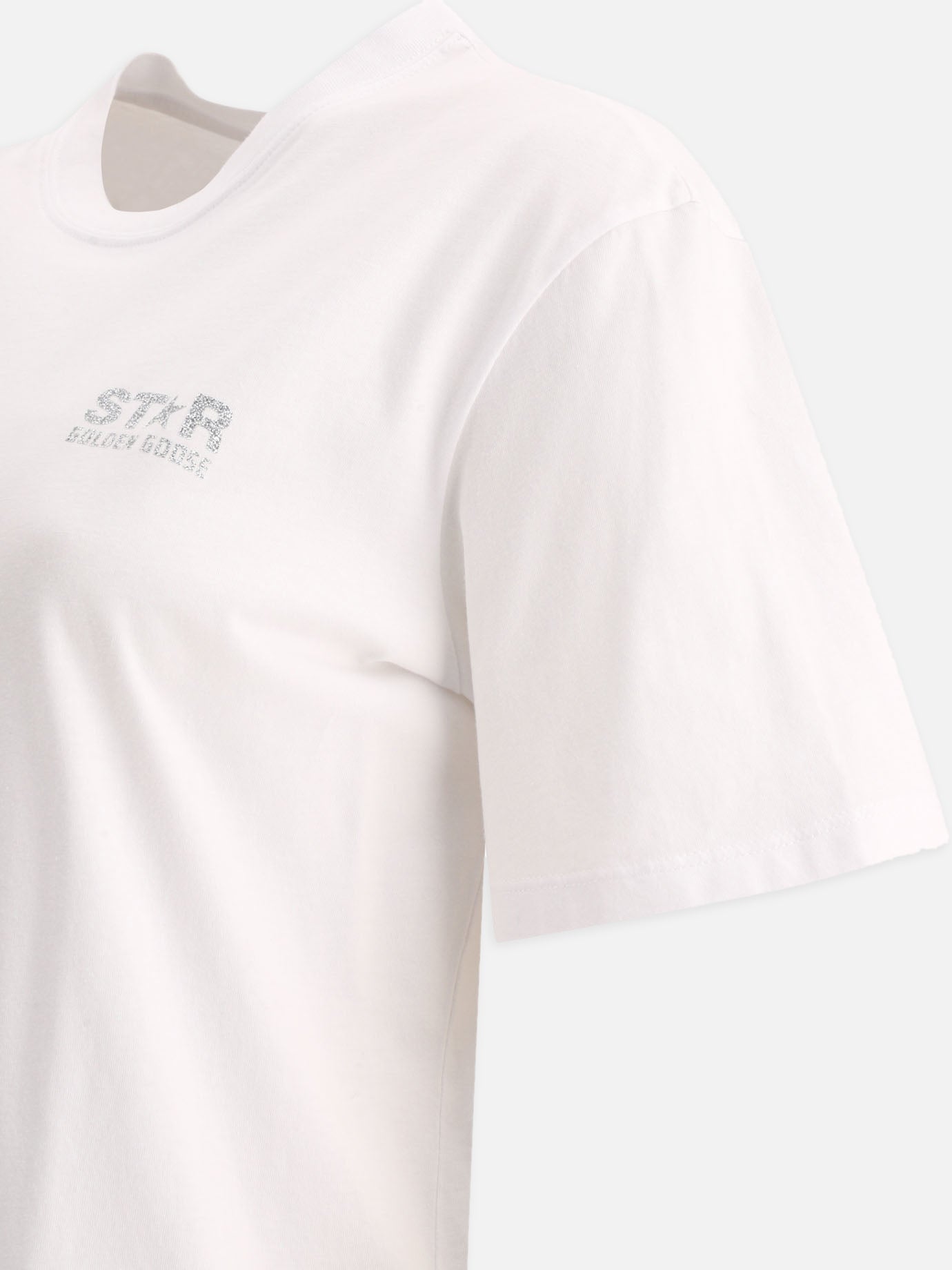 T-shirt girocollo 100% cotone  Bianco - Golden Goose Donna | PDP | VIETTI Online Store | Zoom-Modal_4
