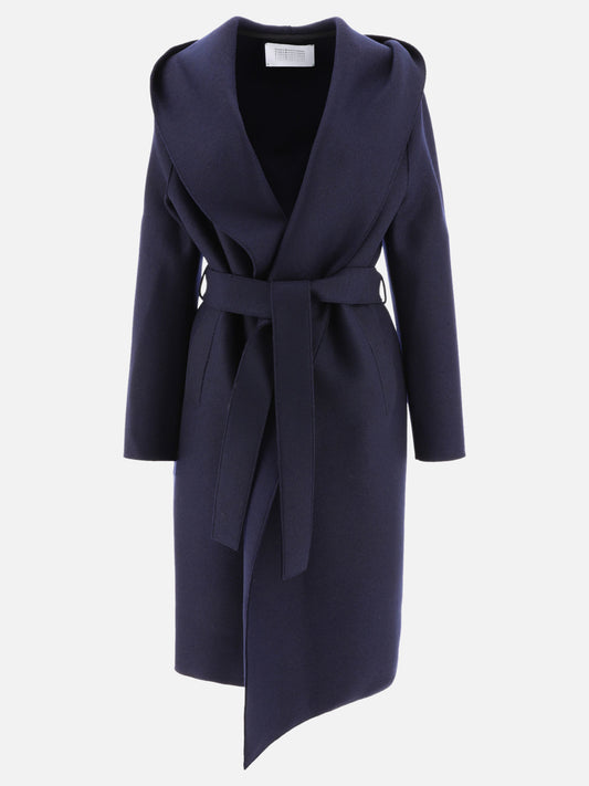 Cappotti lunghi 100% virgin wool  Blu - Harris Wharf London Donna | PLP | VIETTI Online Store 
