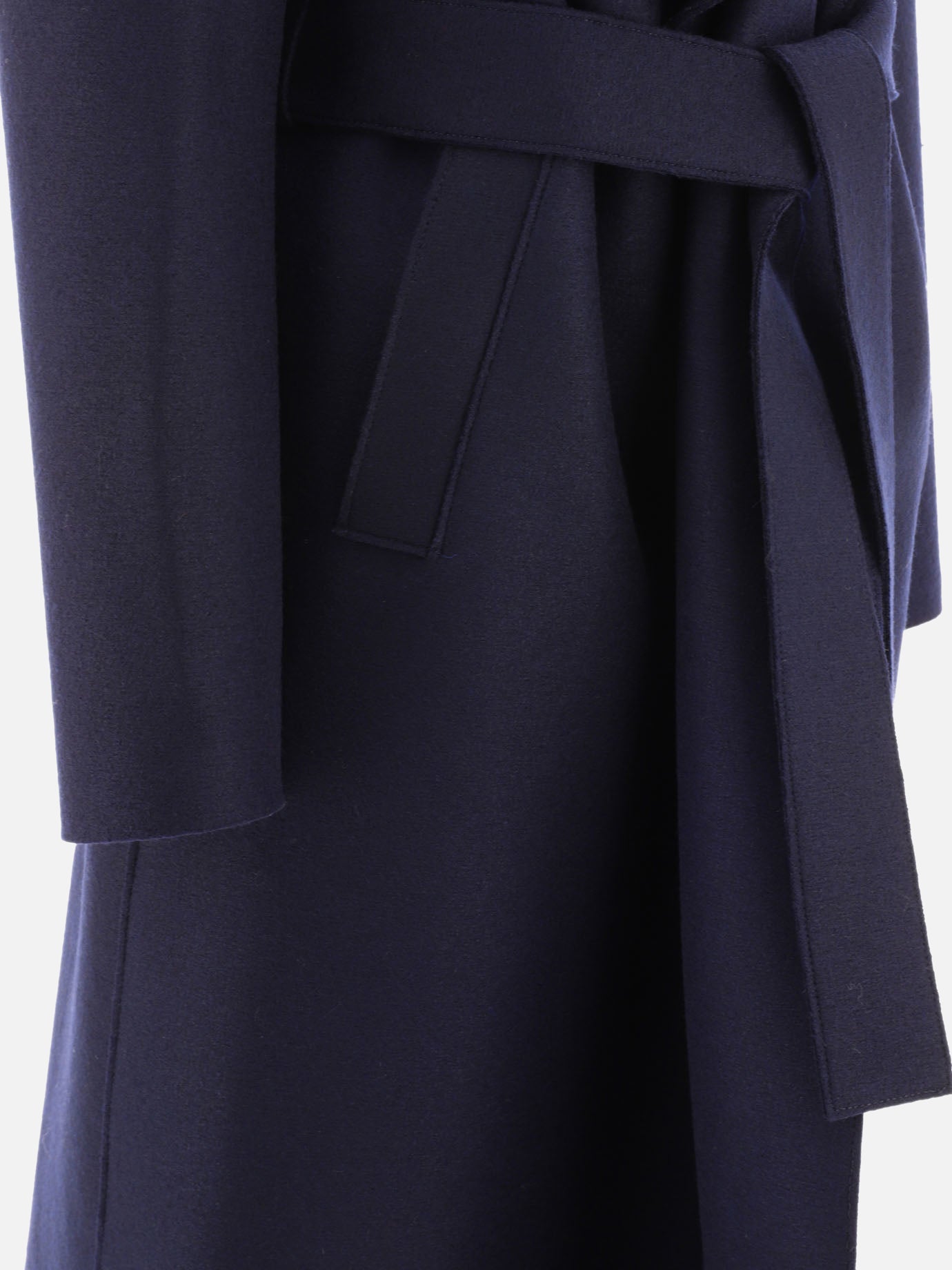 Cappotti lunghi 100% virgin wool  Blu - Harris Wharf London Donna | PDP | VIETTI Online Store | thumbnail_4