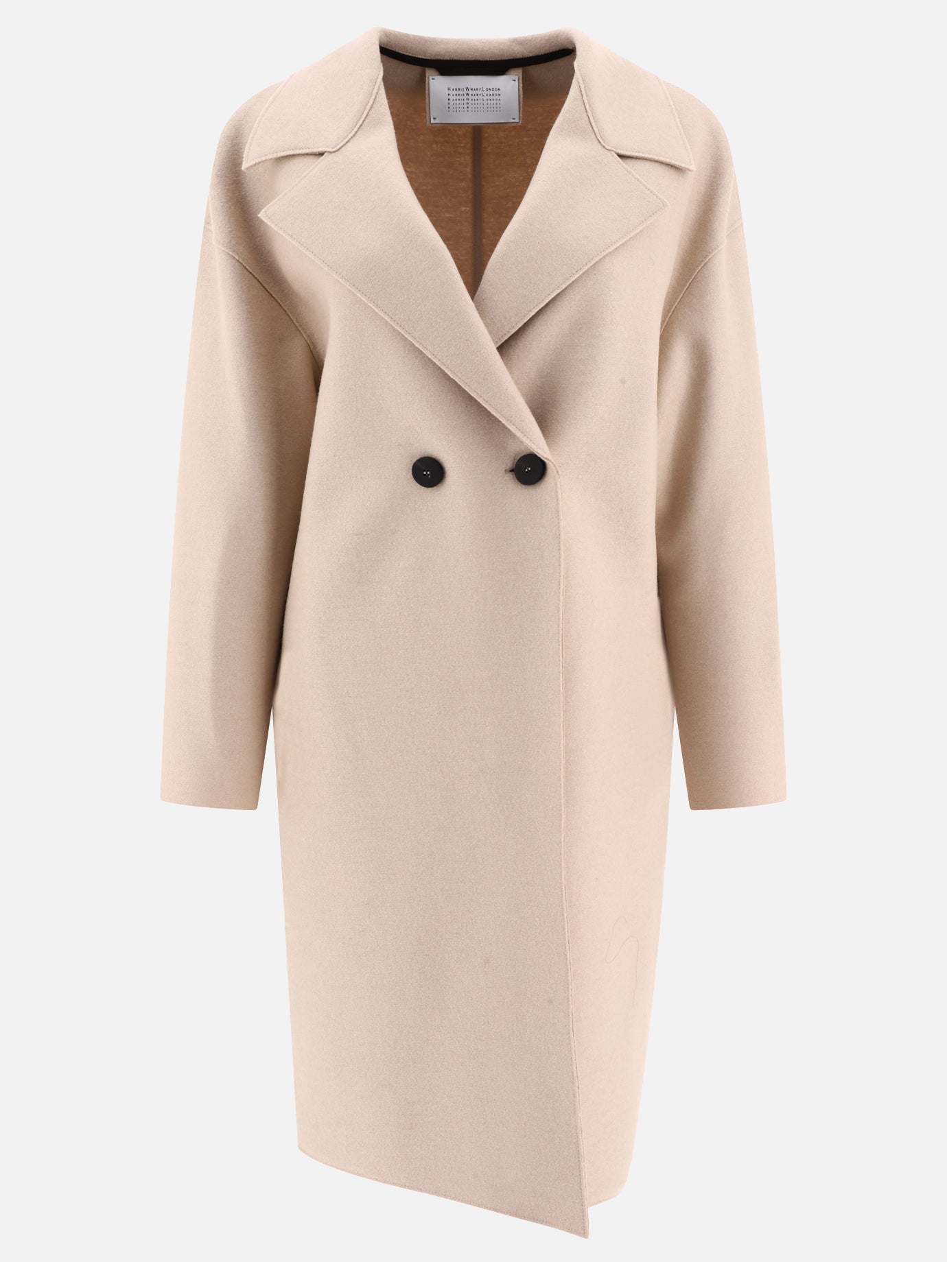Cappotti lunghi 100% virgin wool  Beige - Harris Wharf London Donna | PDP | VIETTI Online Store | Zoom-Modal
