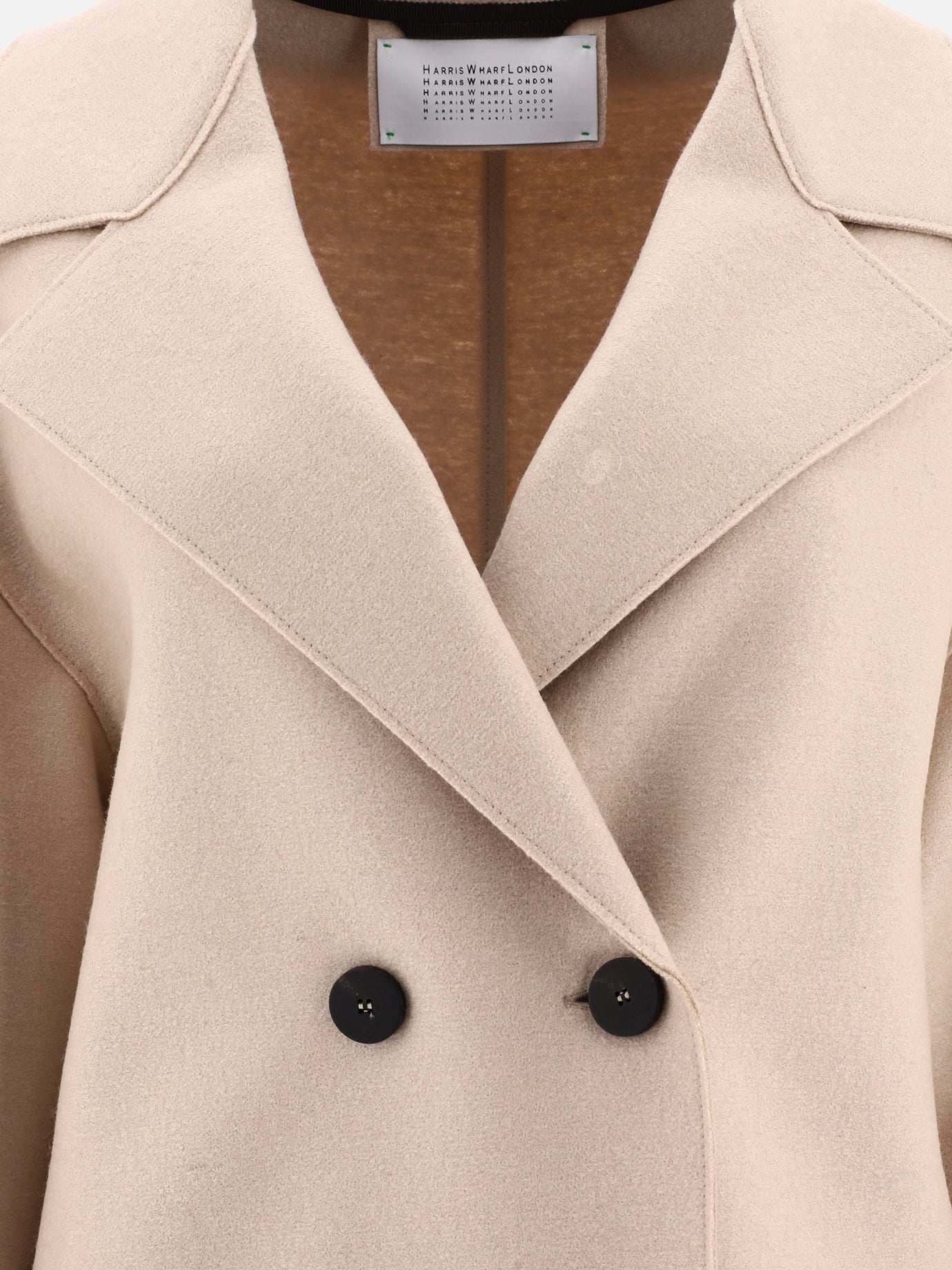 Cappotti lunghi 100% virgin wool  Beige - Harris Wharf London Donna | PDP | VIETTI Online Store | Zoom-Modal_3
