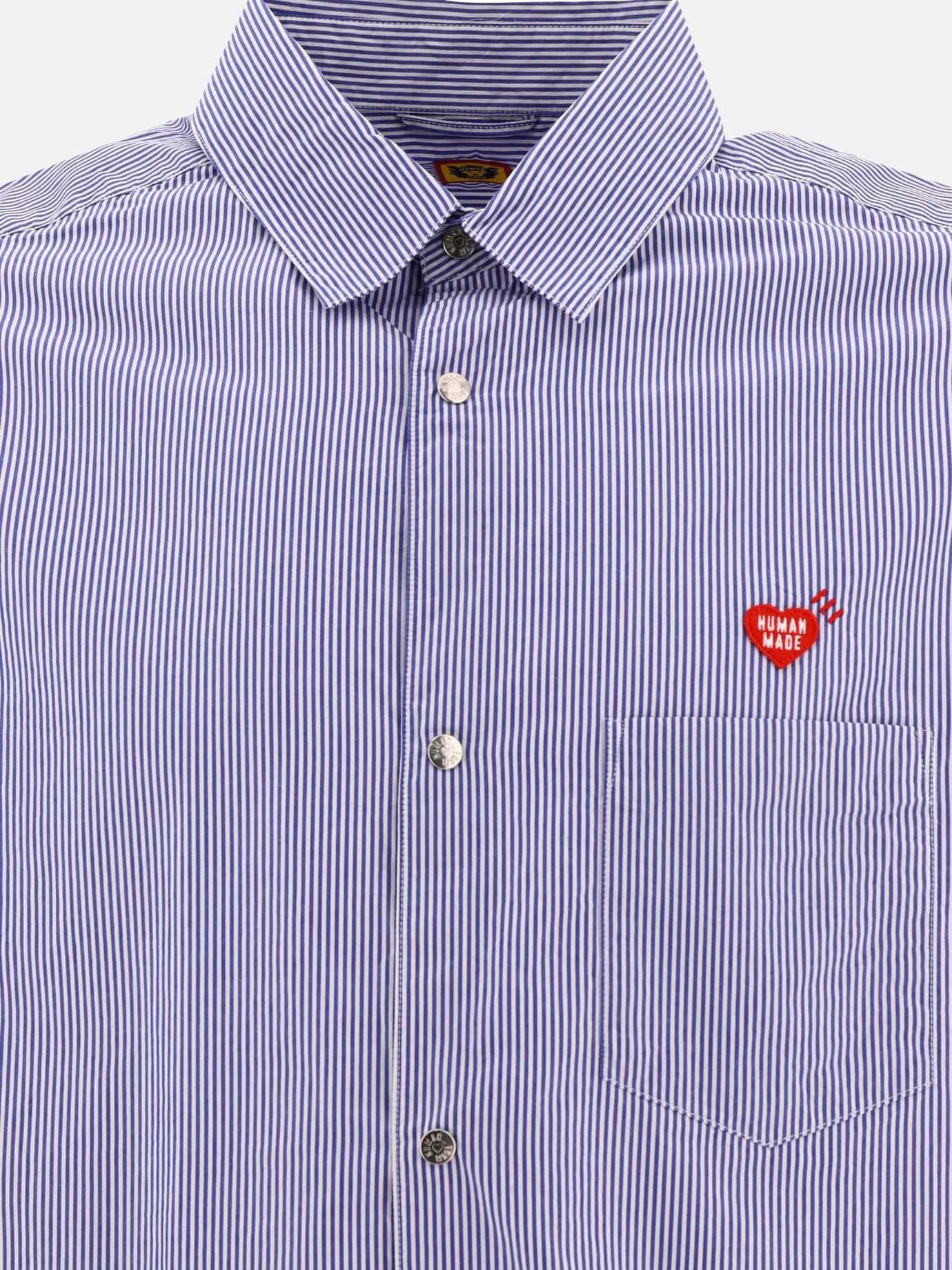 Striped shirt with logo