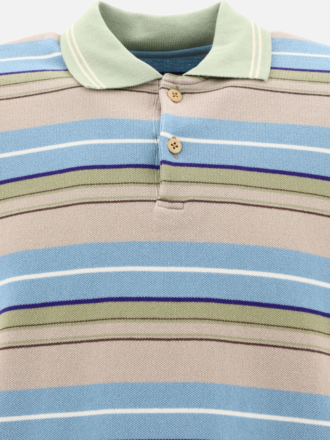 Polo con bottoni 100% cotone  Beige - KAPITAL Uomo | PDP | VIETTI Online Store | Zoom-Modal_3
