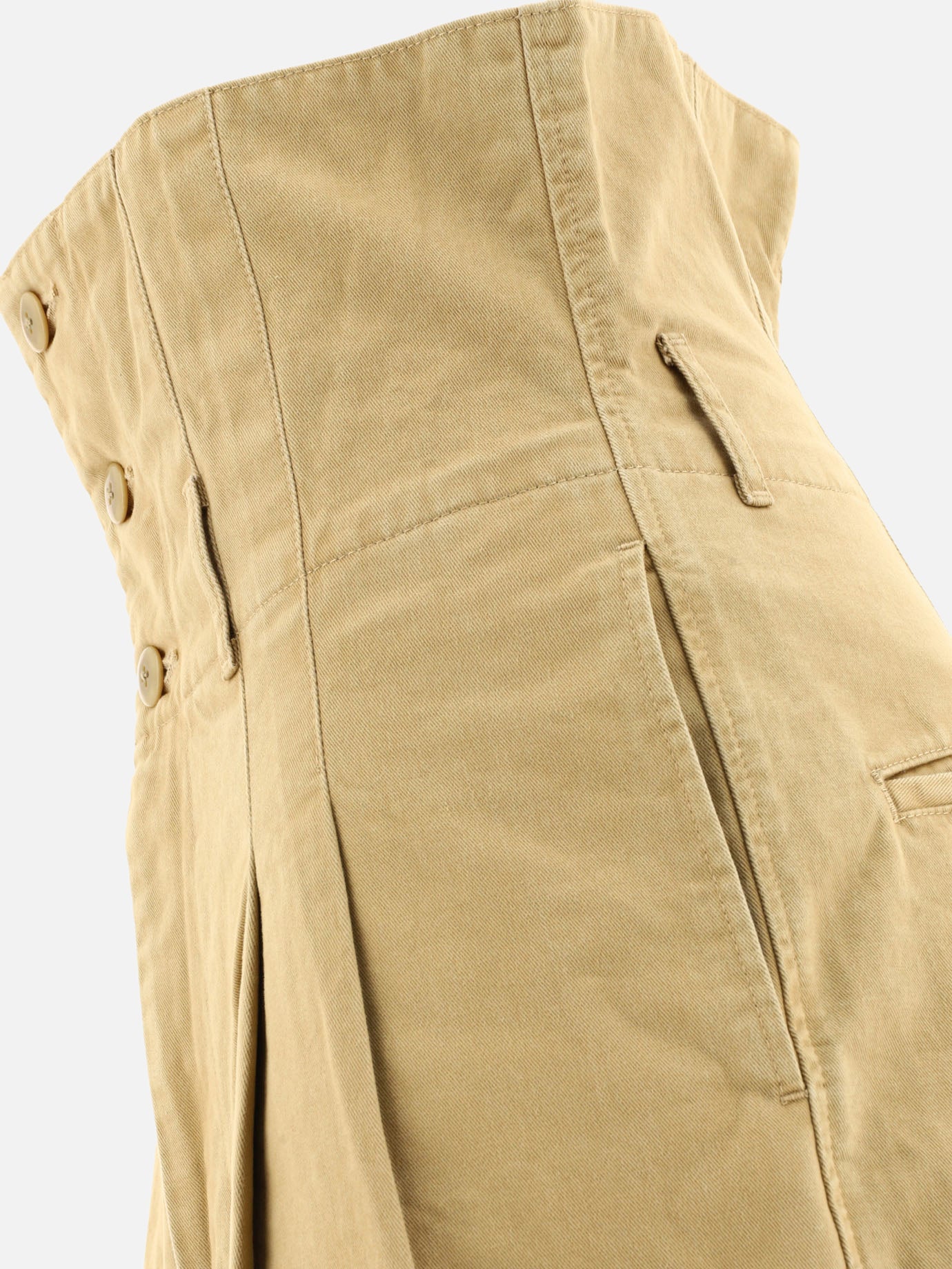 Formal shorts 100% cotone  Beige - KAPITAL Men | PDP | VIETTI Online Store | thumbnail_4