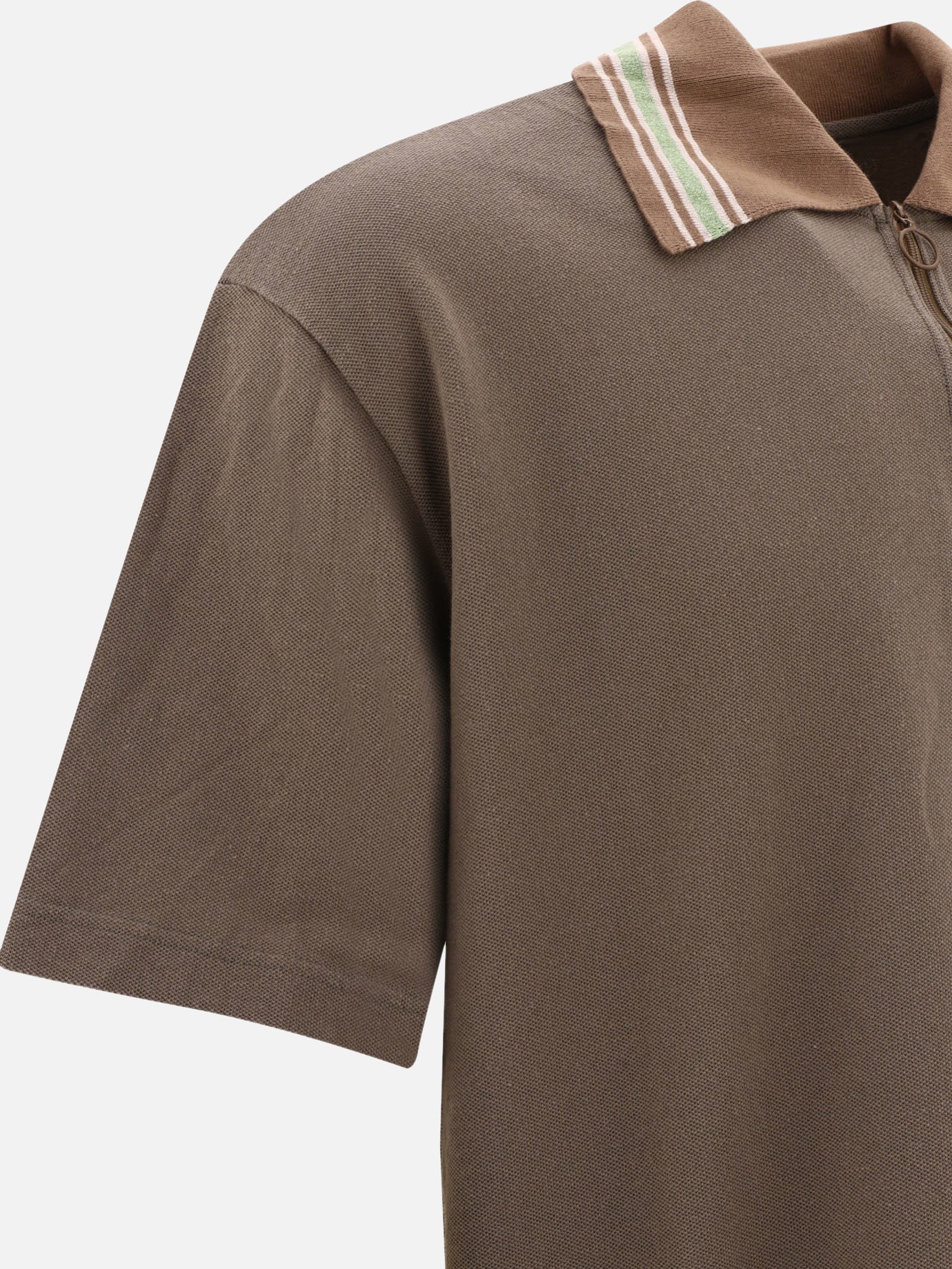 Polo shirts with buttons 100% cotton  Brown - KAPITAL Men | PDP | VIETTI Online Store | thumbnail_4