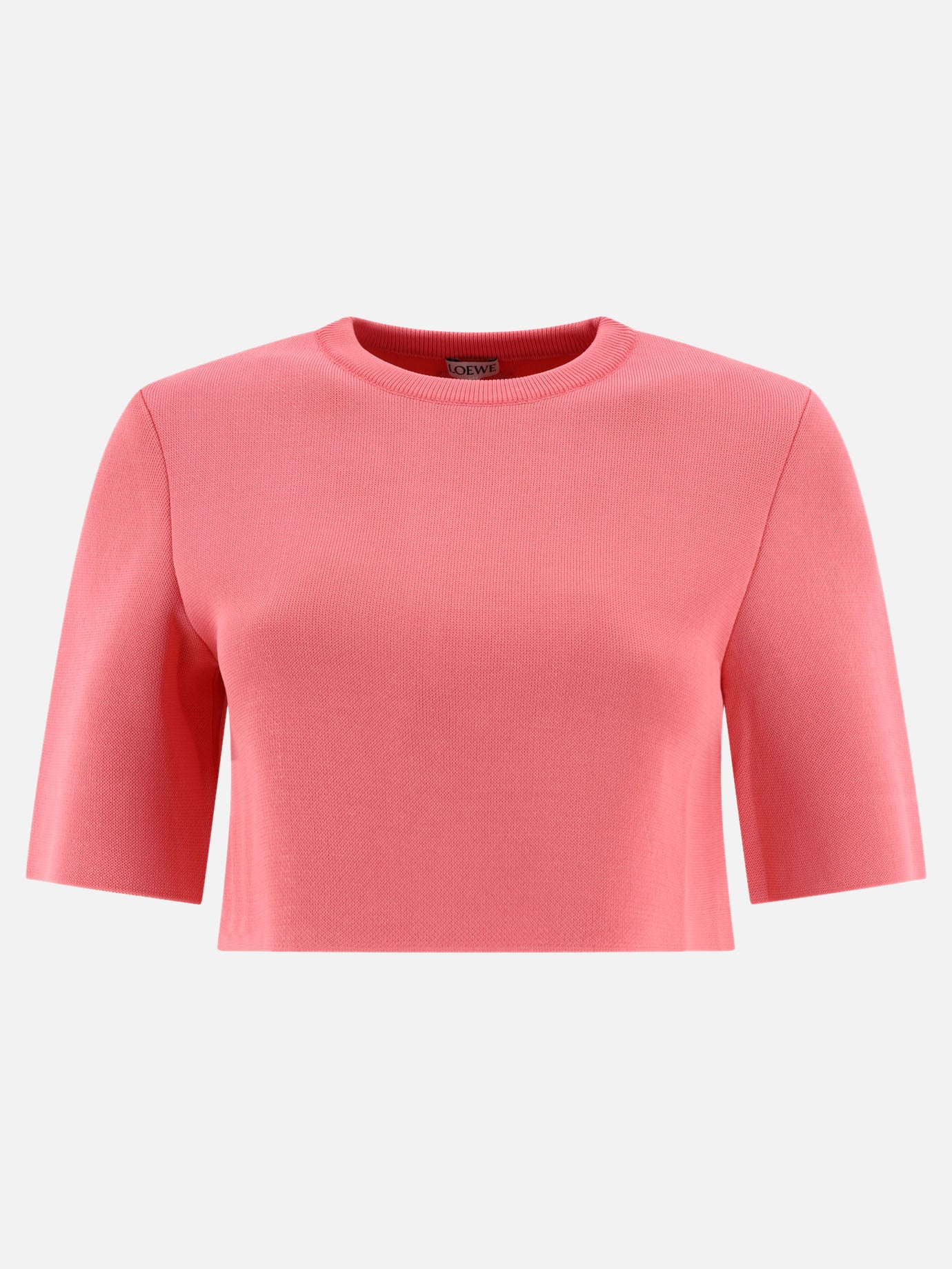 Crop tops 49% viscose 29% cotton 19% polyamide 1% leather  Pink - Loewe Women | PDP | VIETTI Online Store | thumbnail