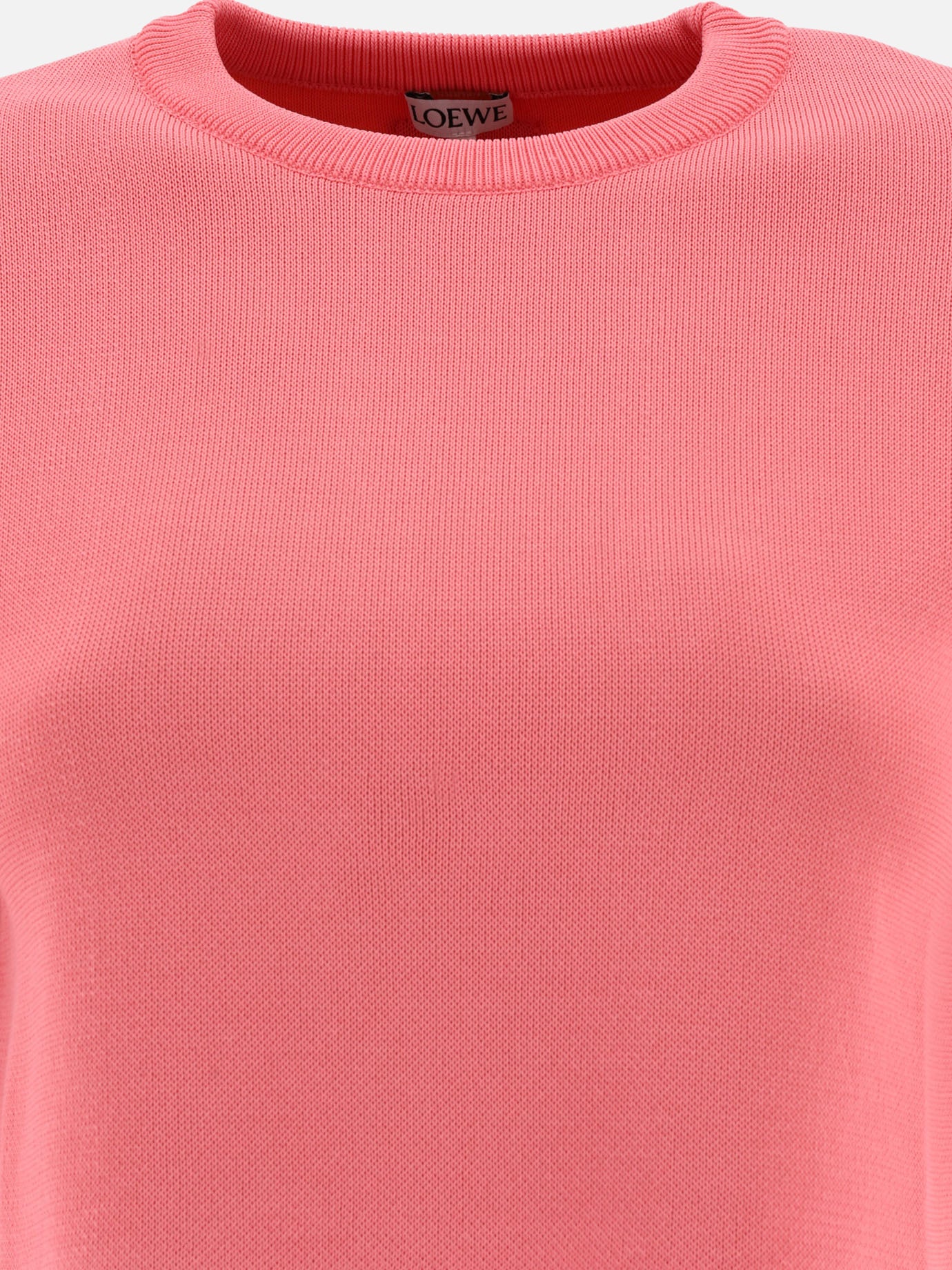 Crop tops 49% viscose 29% cotton 19% polyamide 1% leather  Pink - Loewe Women | PDP | VIETTI Online Store | Zoom-Modal_3
