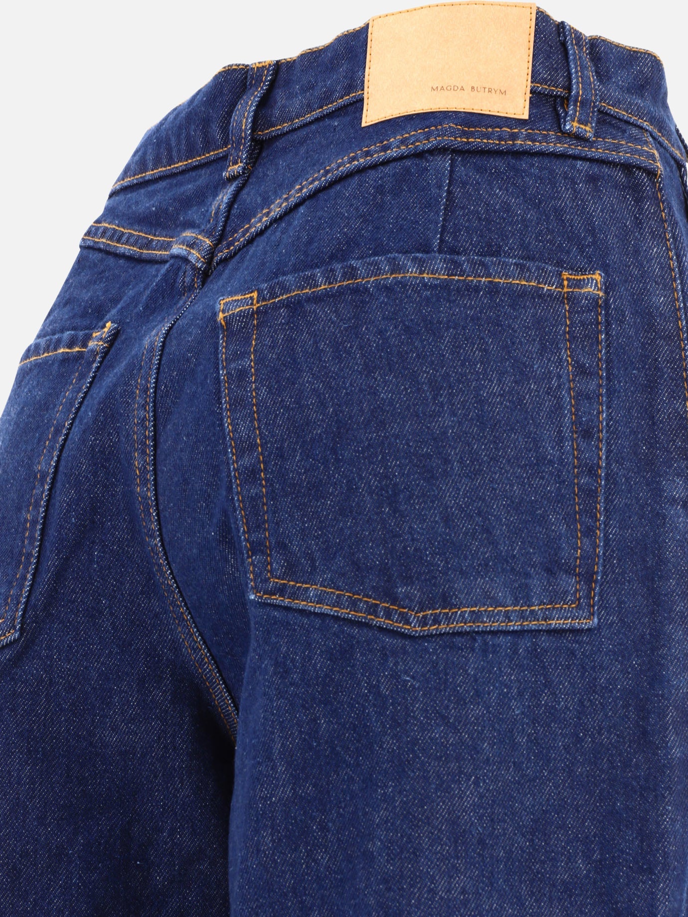 Straight-leg jeans 100% cotton  Blue - Magda Butrym Women | PDP | VIETTI Online Store | Zoom-Modal_4

