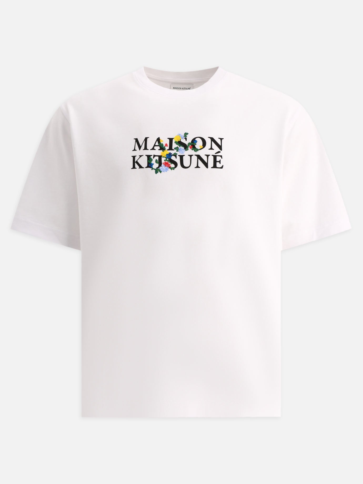 Crewneck t-shirts 100% cotton  White - Maison Kitsuné Men | PDP | VIETTI Online Store | thumbnail