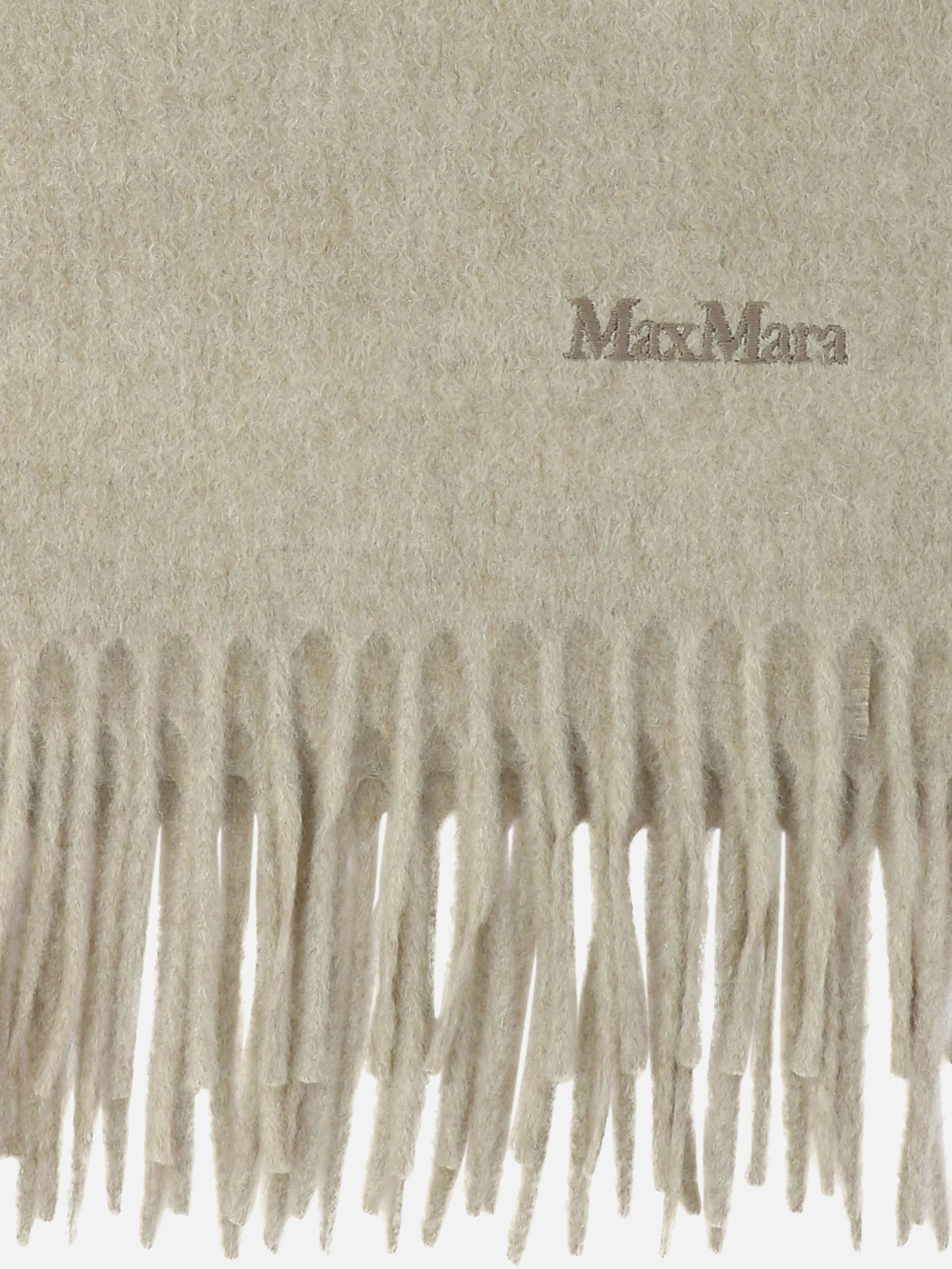 Fringed scarves 100% cashmere  Beige - Max Mara Women | PDP | VIETTI Online Store | thumbnail_2
