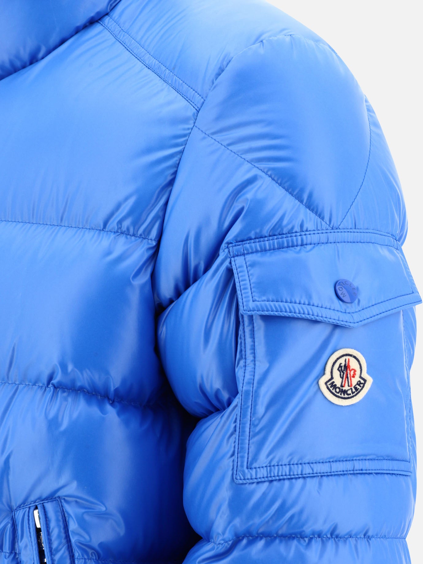 Piumini corti 100% poliestere - Imbottitura: piumino e piuma  Azzurro - Moncler Uomo | PDP | VIETTI Online Store | Zoom-Modal_4
